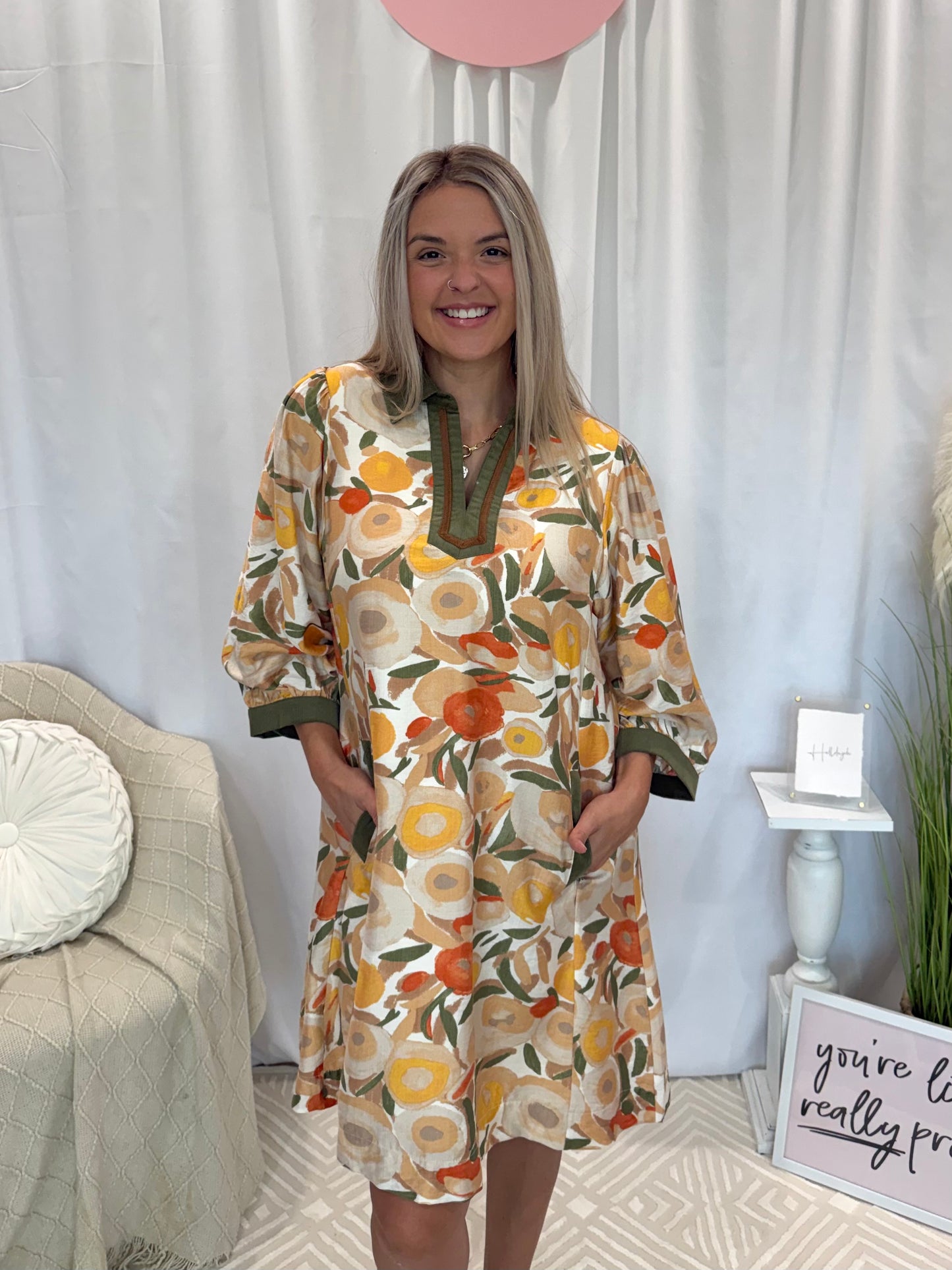 Chestnut Deluxe Dress (Pockets!)