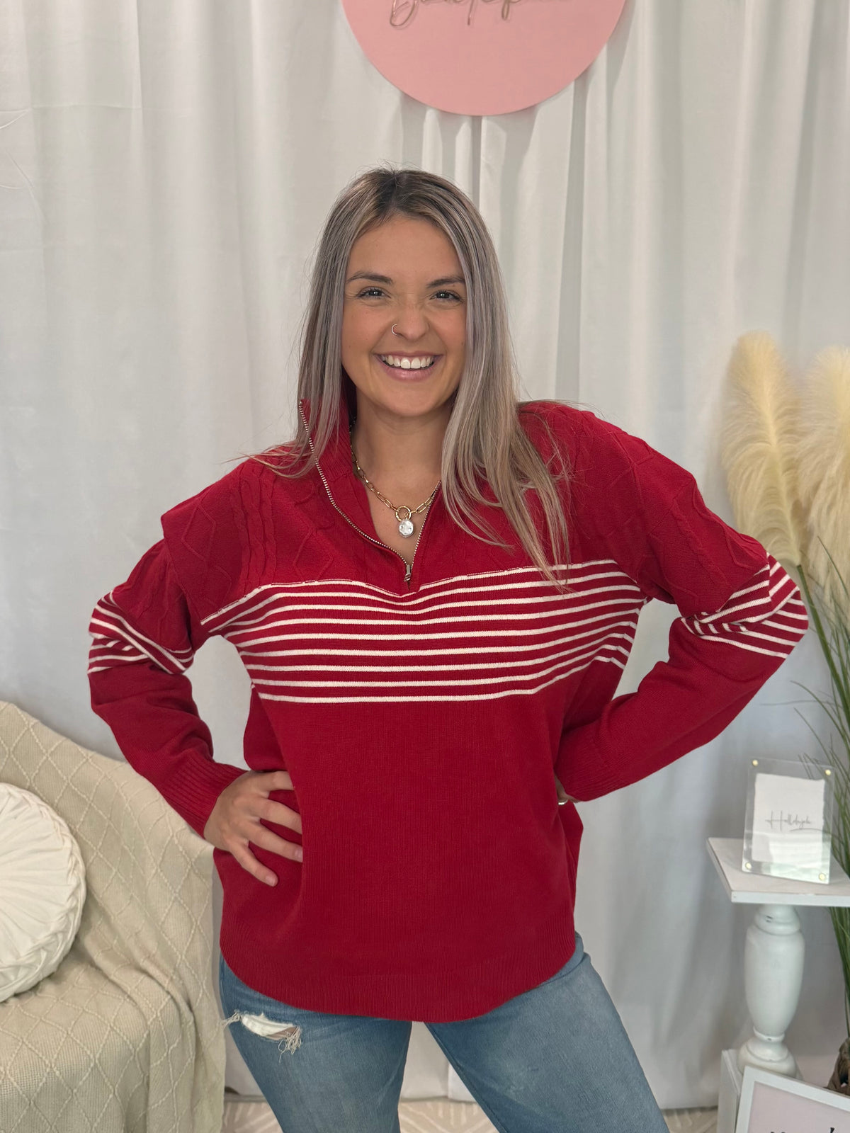 Cozy Red Sweater