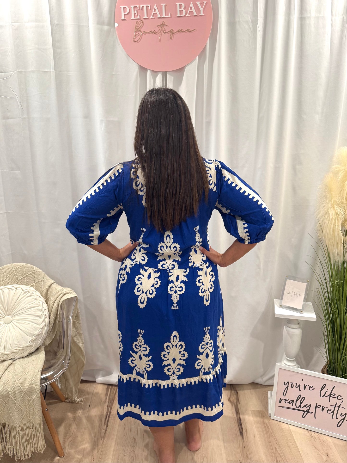 Cobalt French Quarter Dress