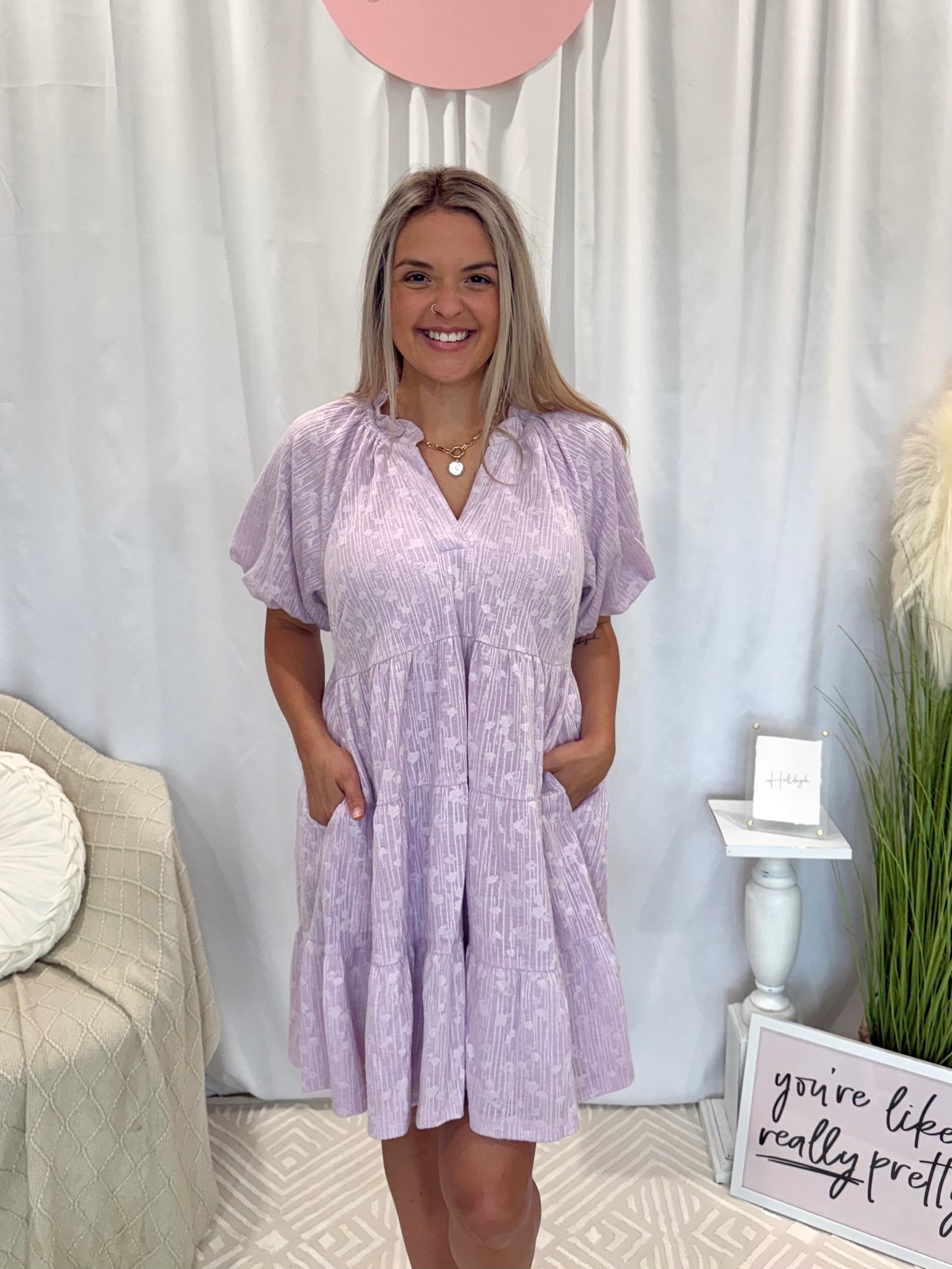 Sweet Orchid Dress (Pockets!)
