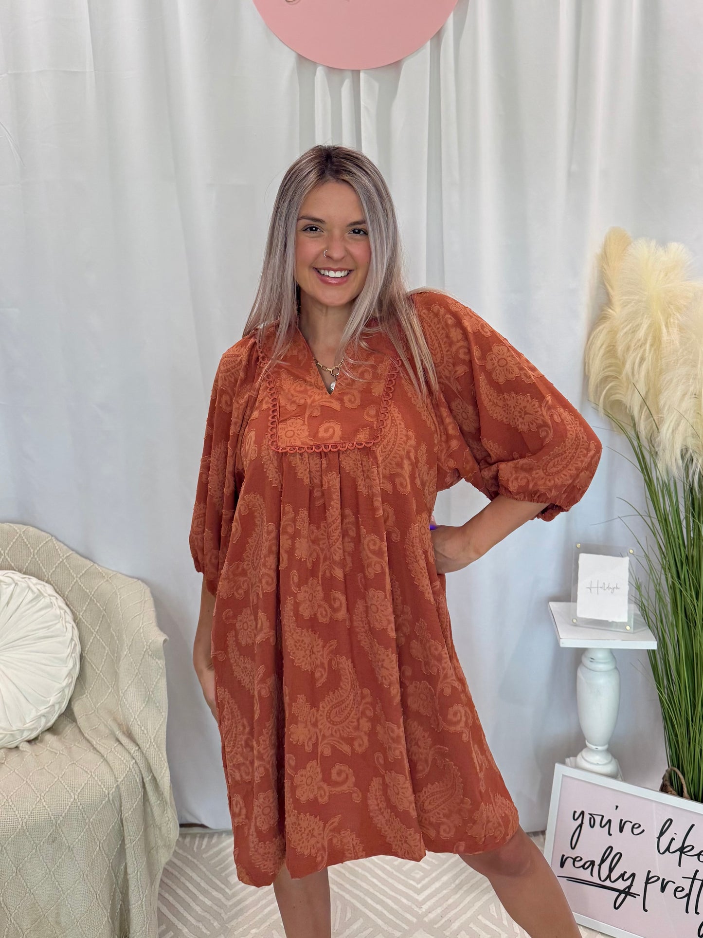 For the Love of Rust Dress (Pockets!)