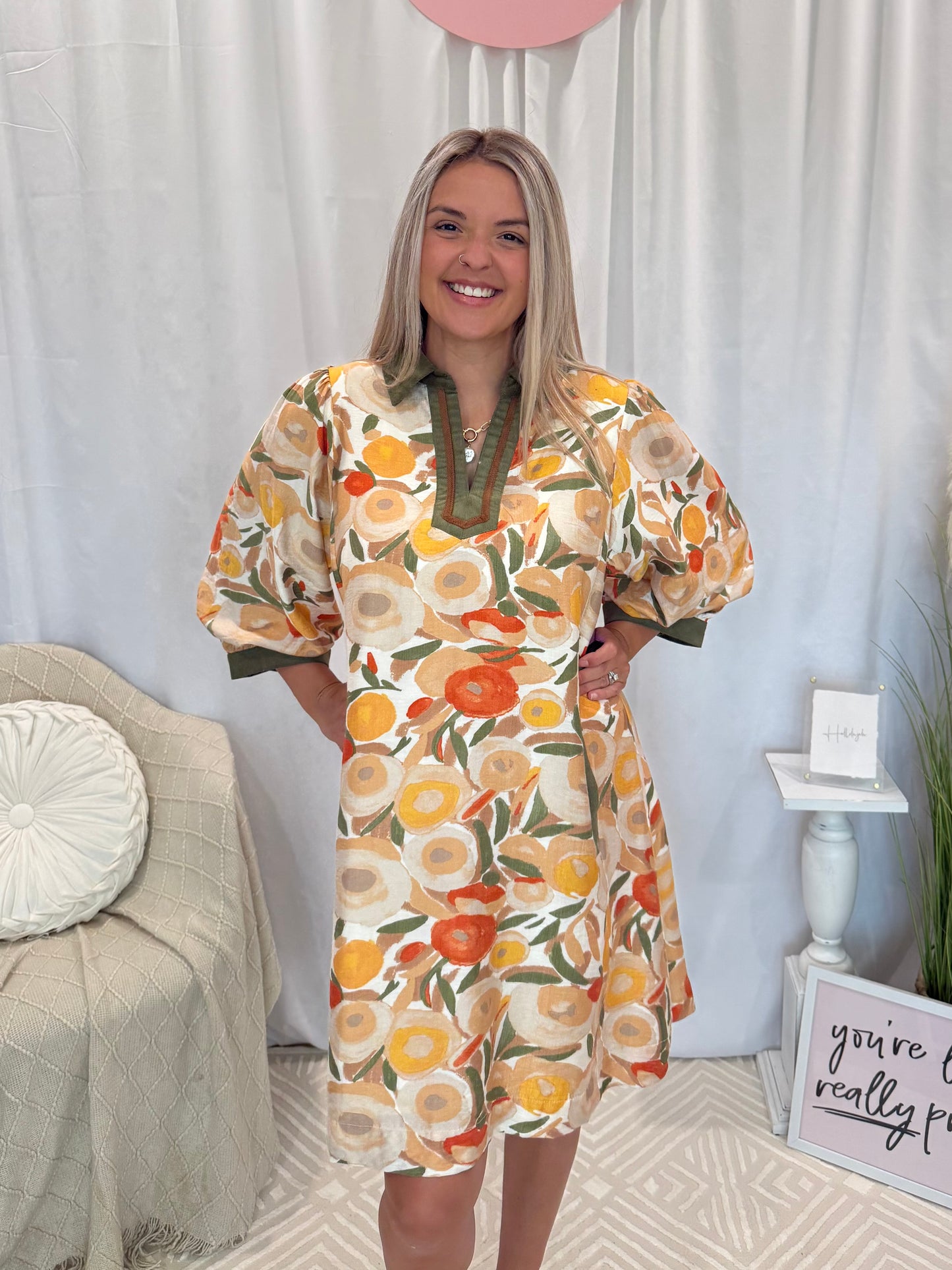 Chestnut Deluxe Dress (Pockets!)