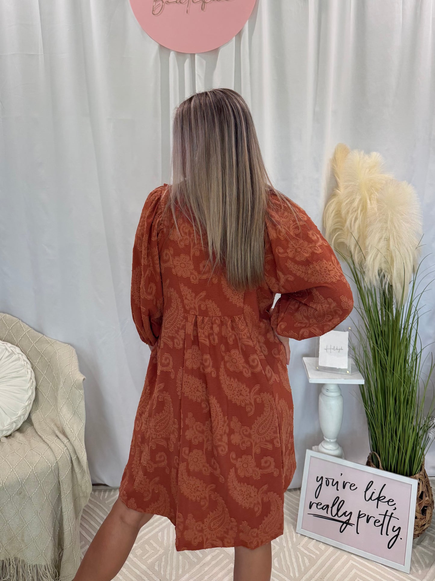 For the Love of Rust Dress (Pockets!)