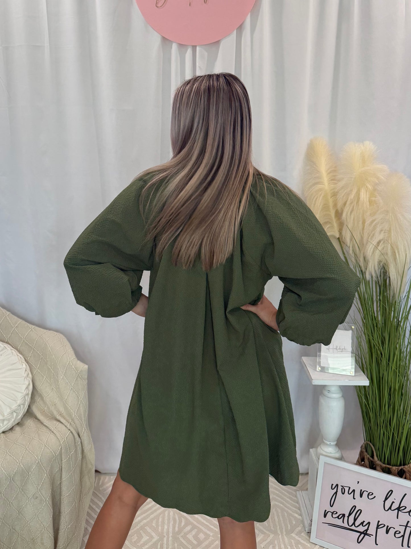 Evergreen Fog Dress (Pockets!)