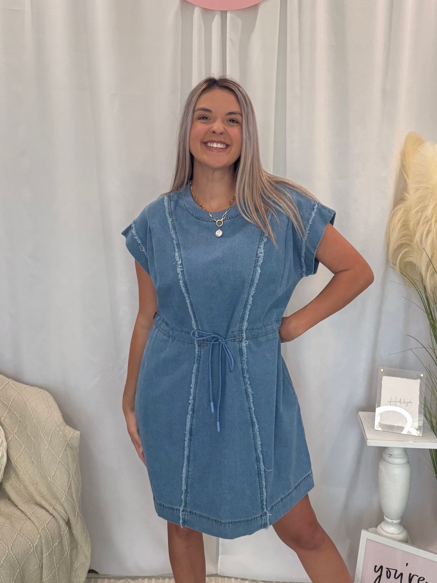 Denim for Days Dress (Pockets!)