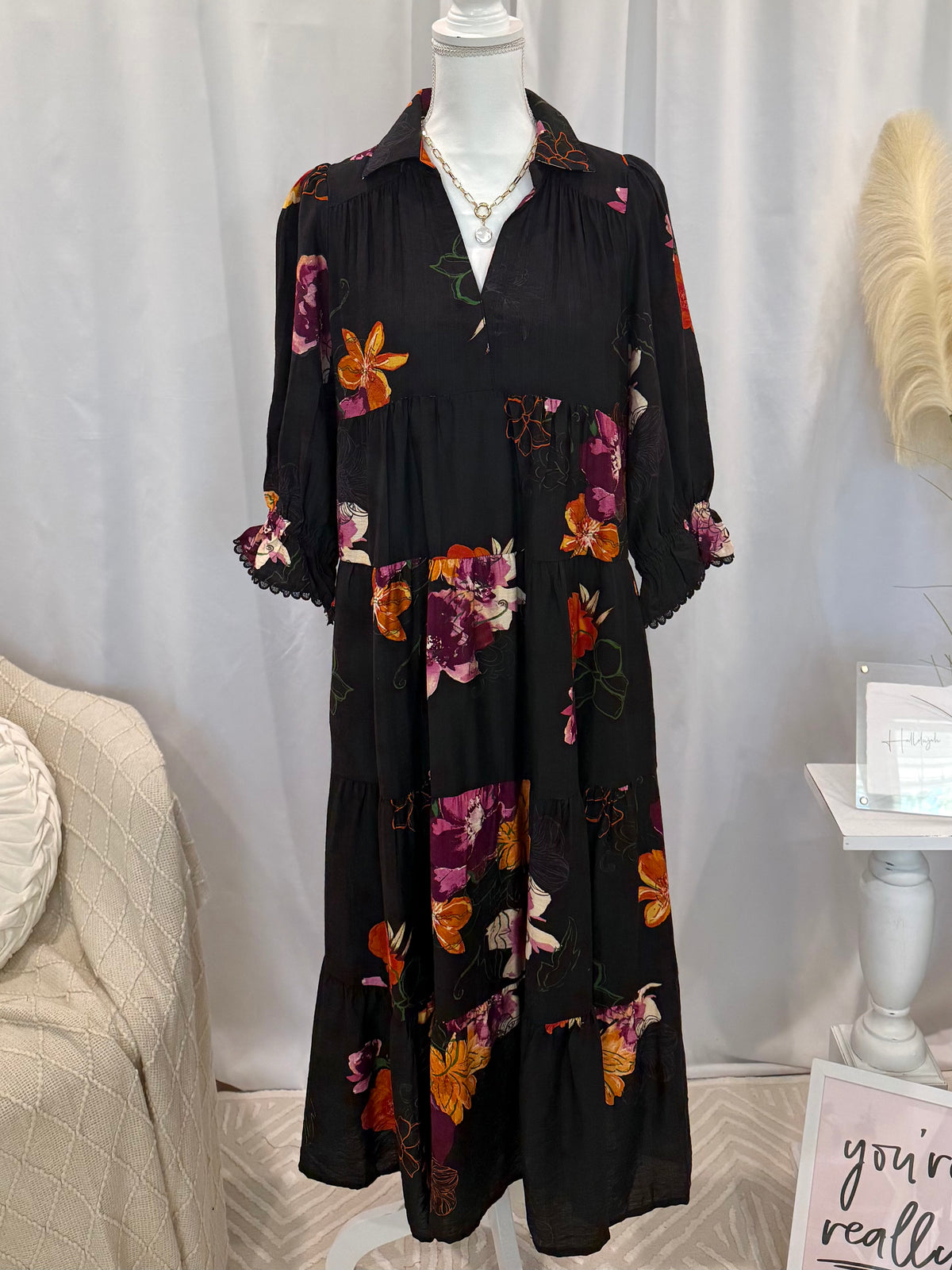 Bold In Black Dress (Pockets!)