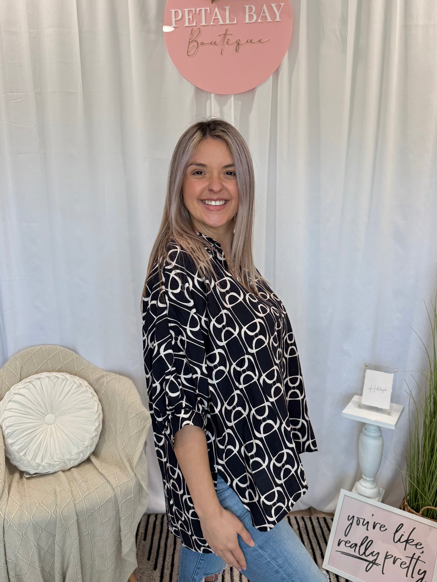 Black Date Night Top