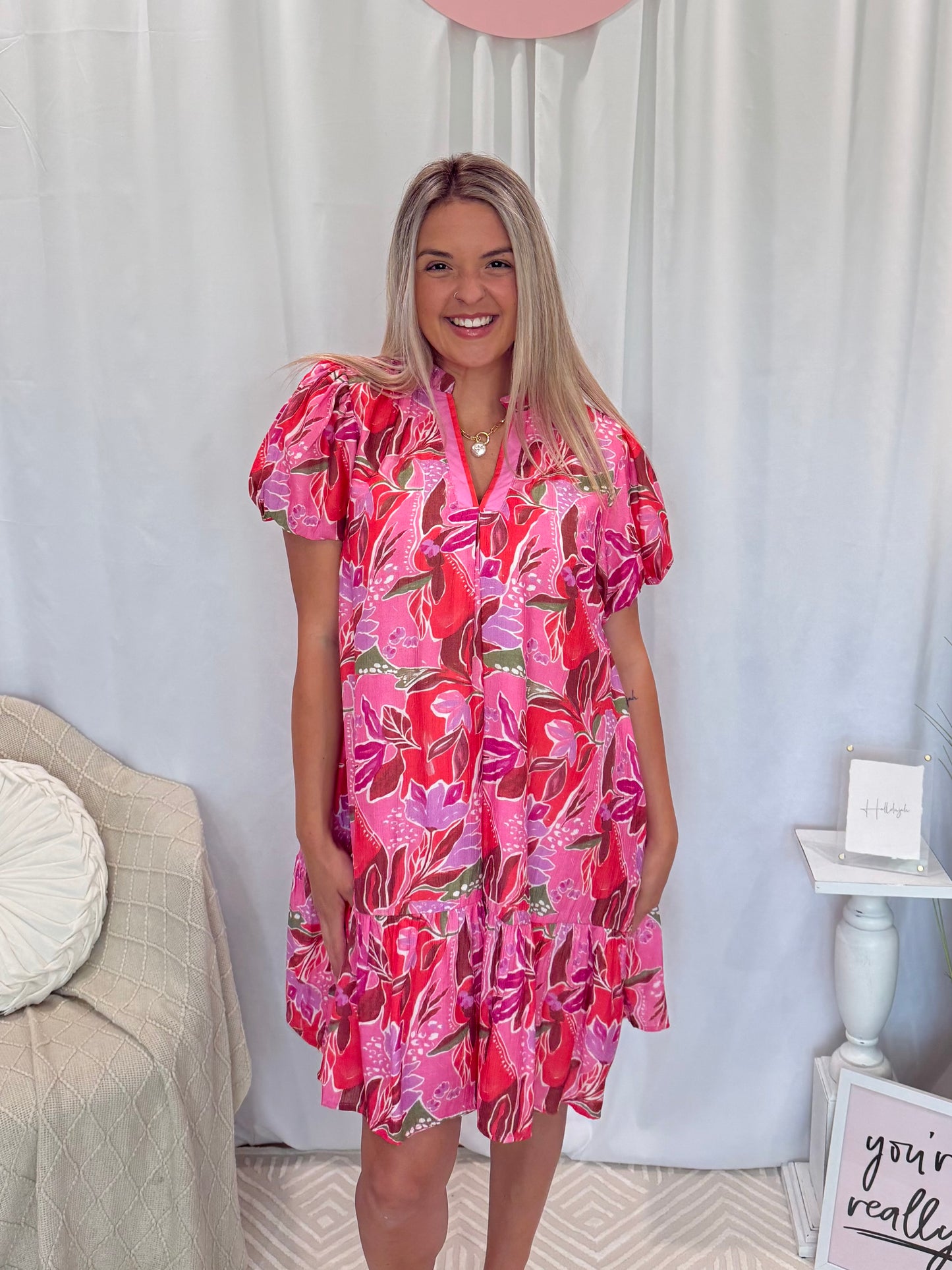 Blushing Belle Dress (Pockets!)