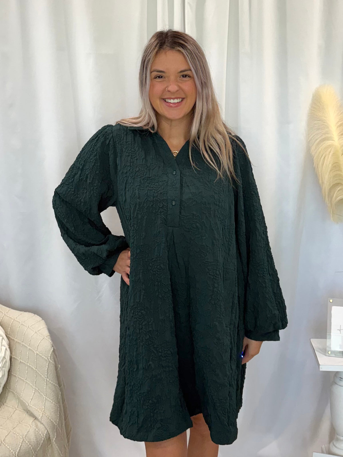 Evergreen Fog Dress (Pockets!)