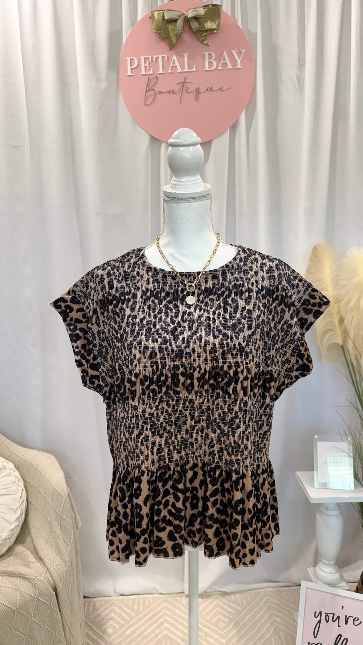 Lavish Leopard Top