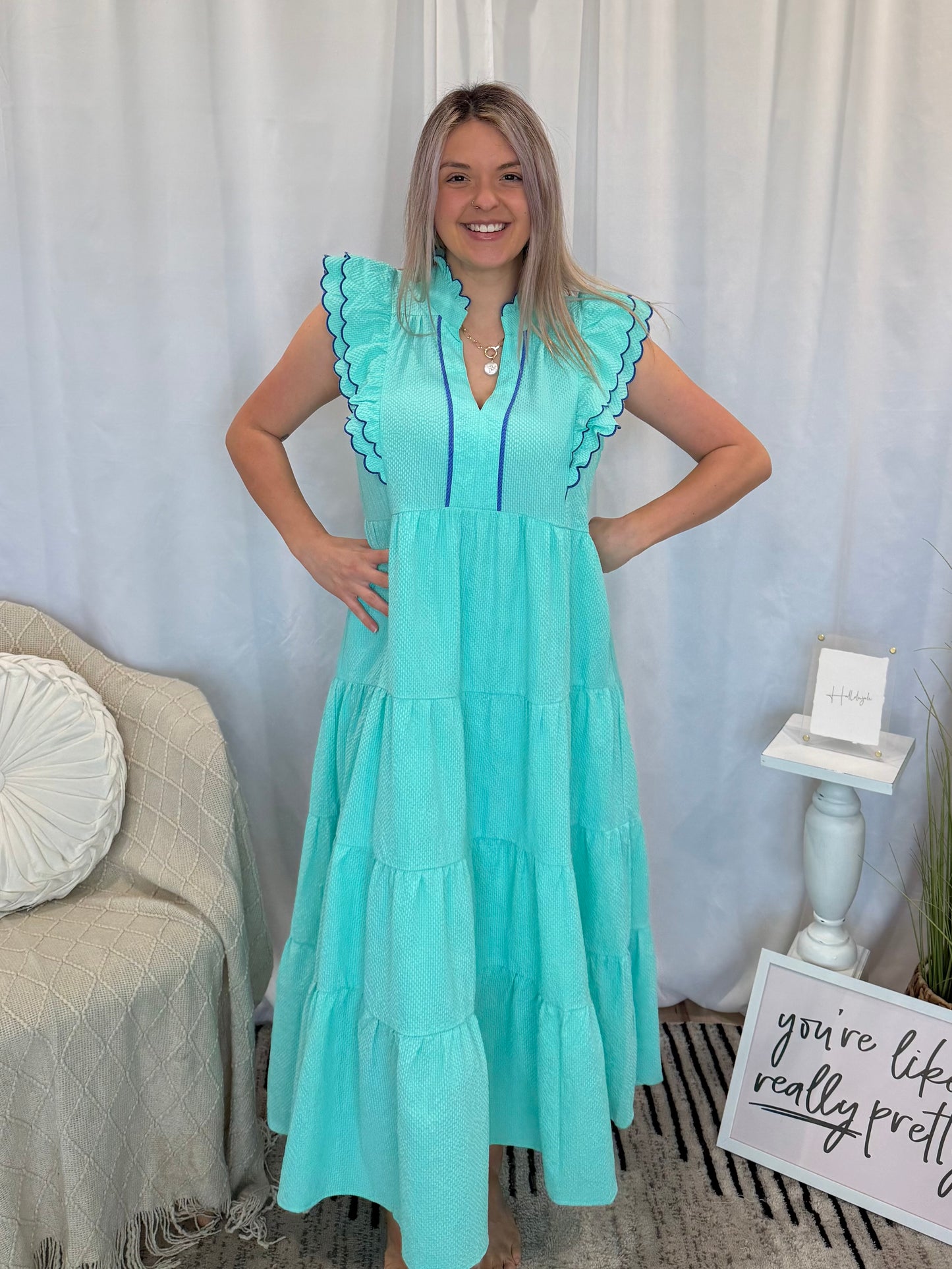 Blue Moscato Dress