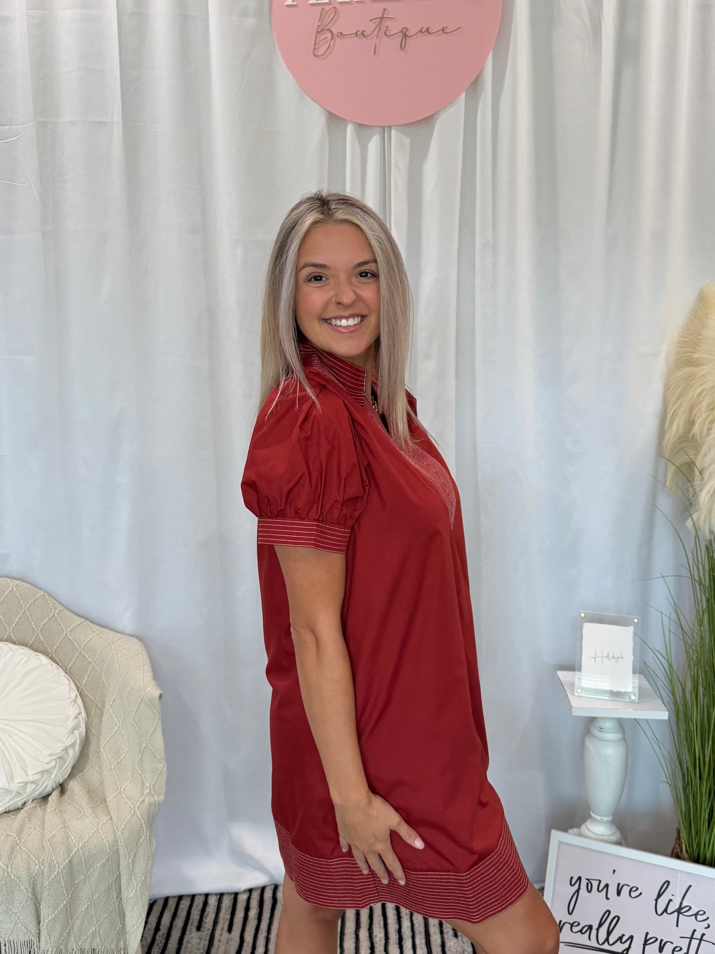 Sunset Sienna Luxury Dress (Pockets!)