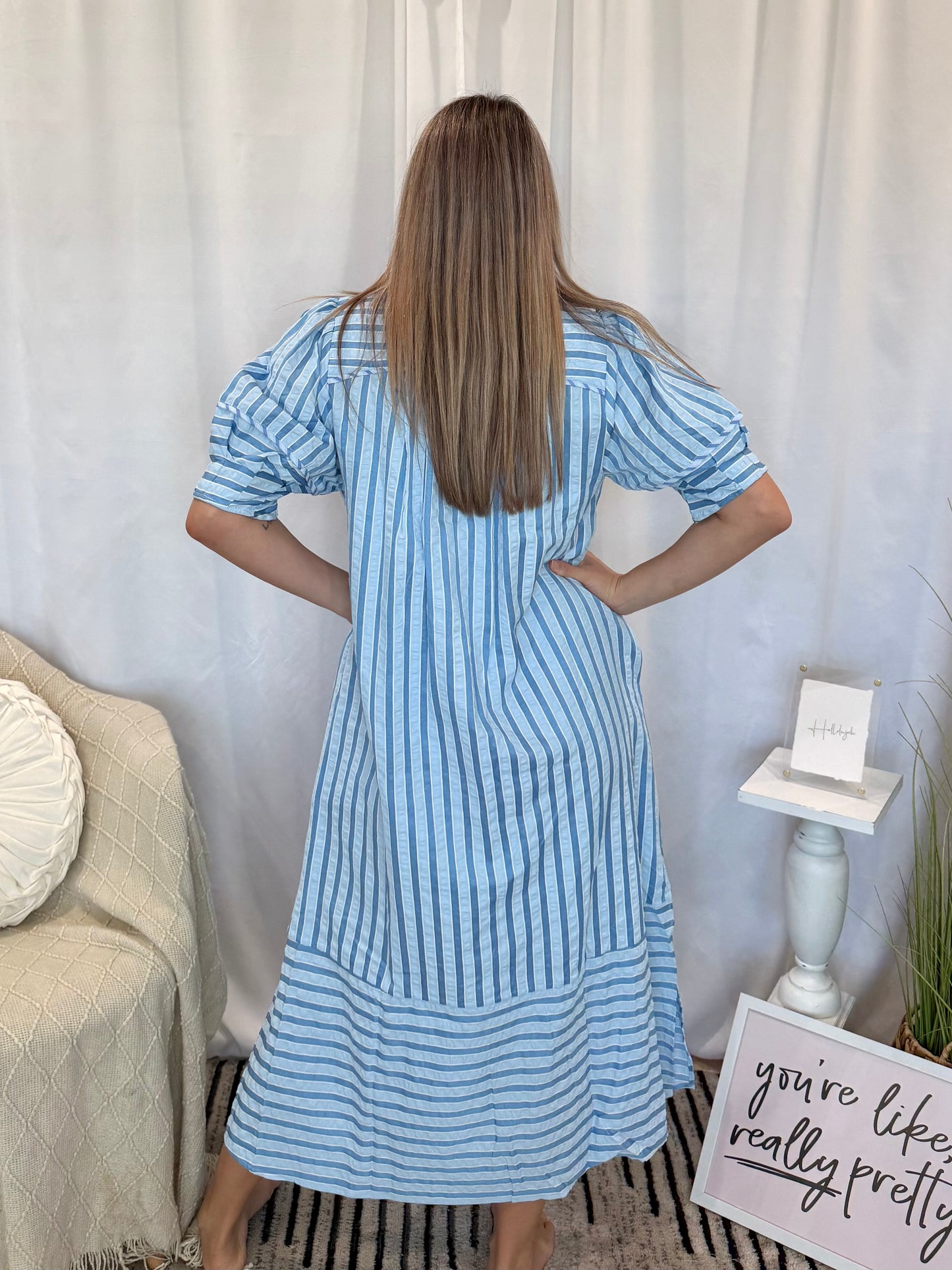 Blue Bliss Dress (Pockets!)