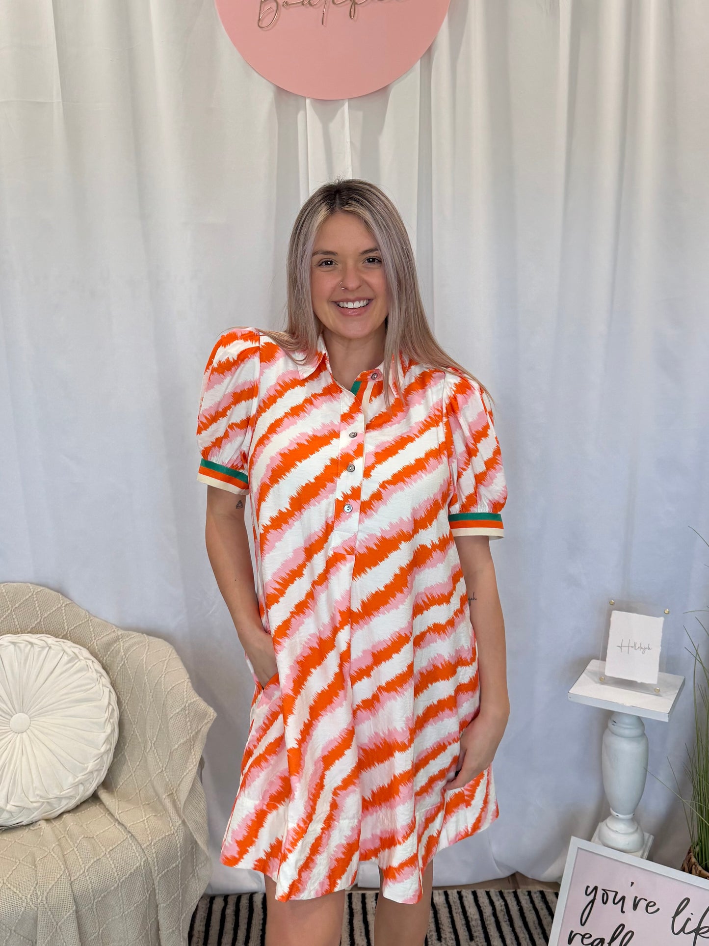 Soft Creamsicle Crush Dress (Pockets!)