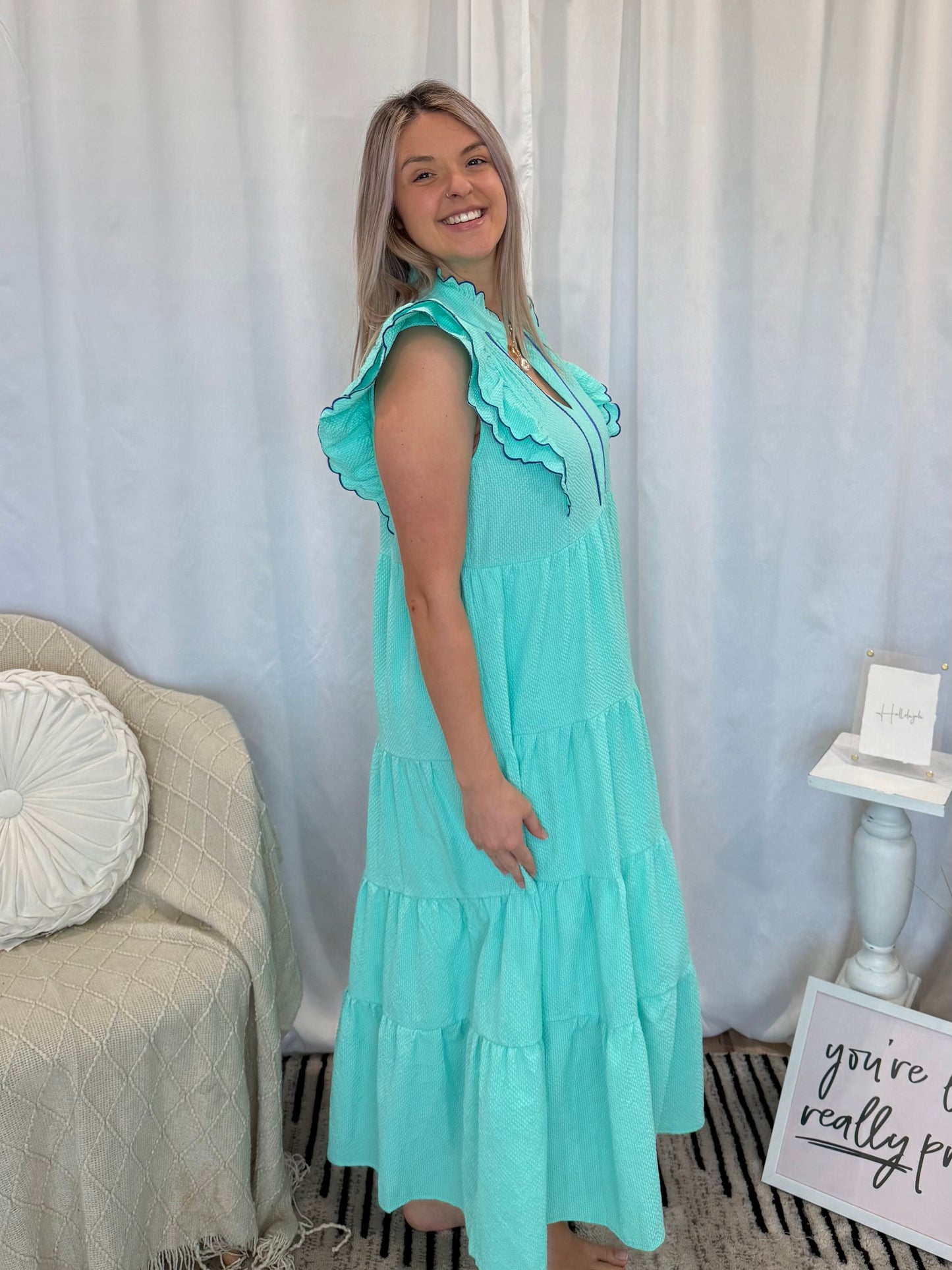 Blue Moscato Dress
