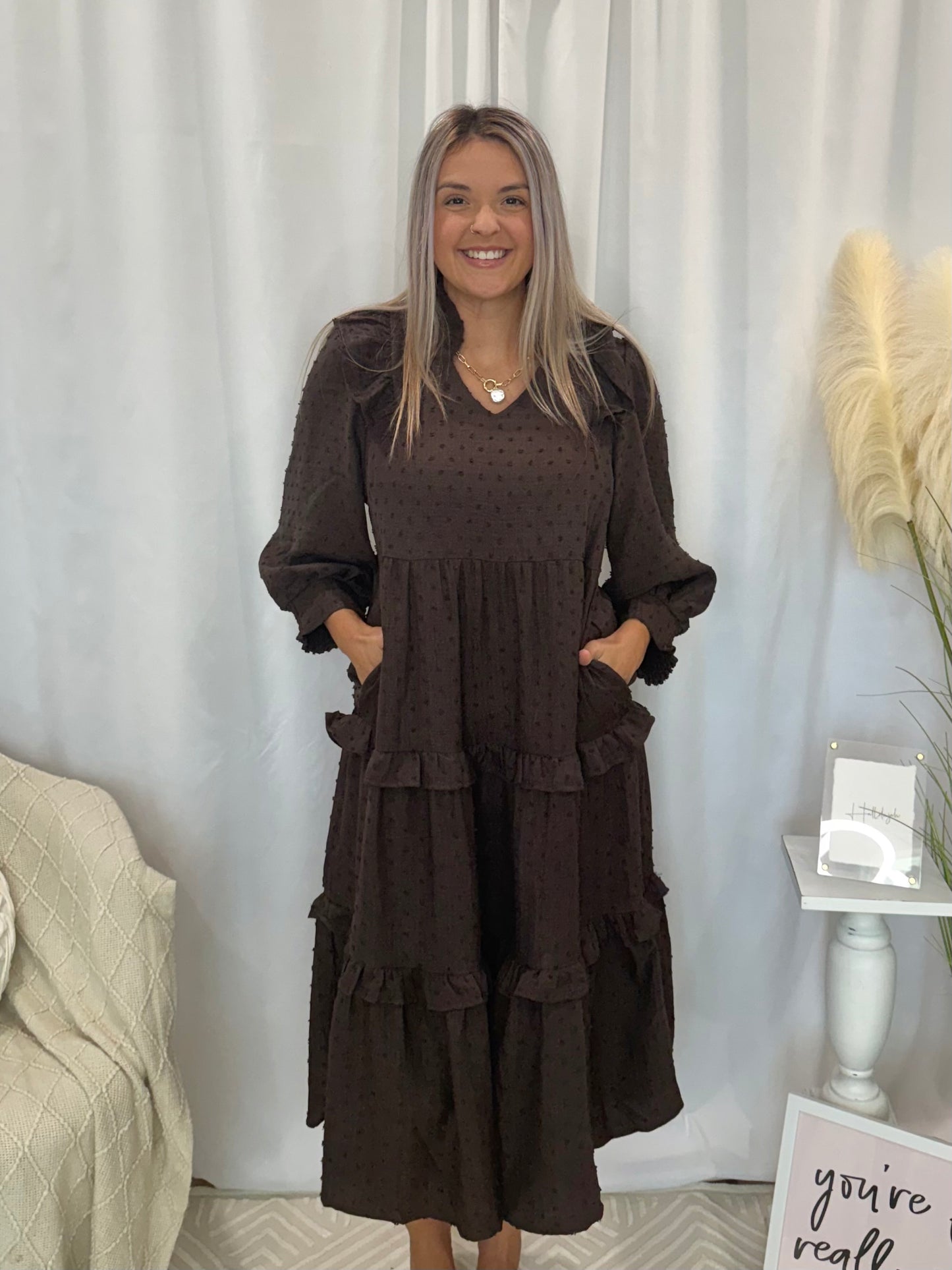 Whipped Walnut Dress (Pockets!)