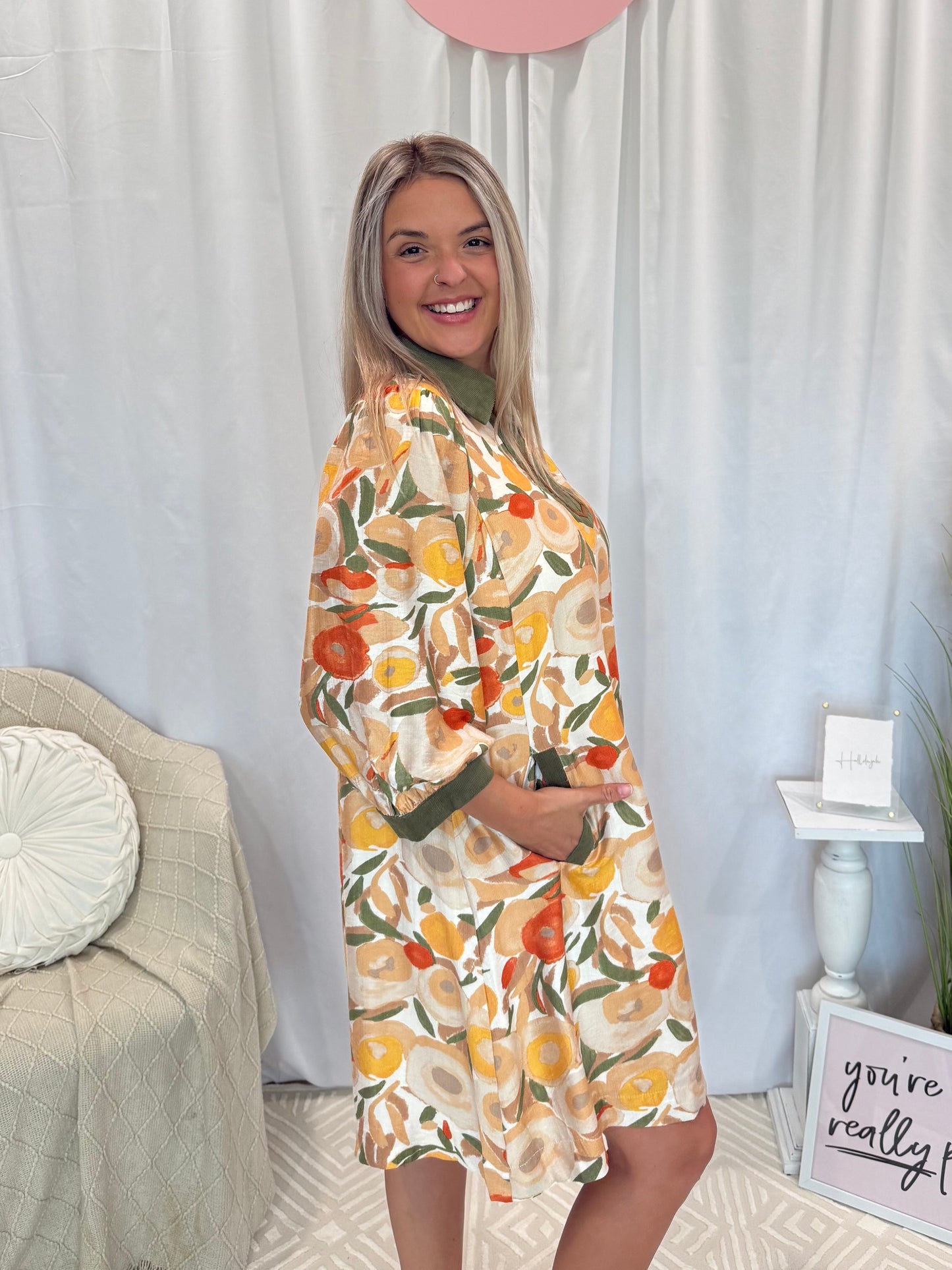 Chestnut Deluxe Dress (Pockets!)