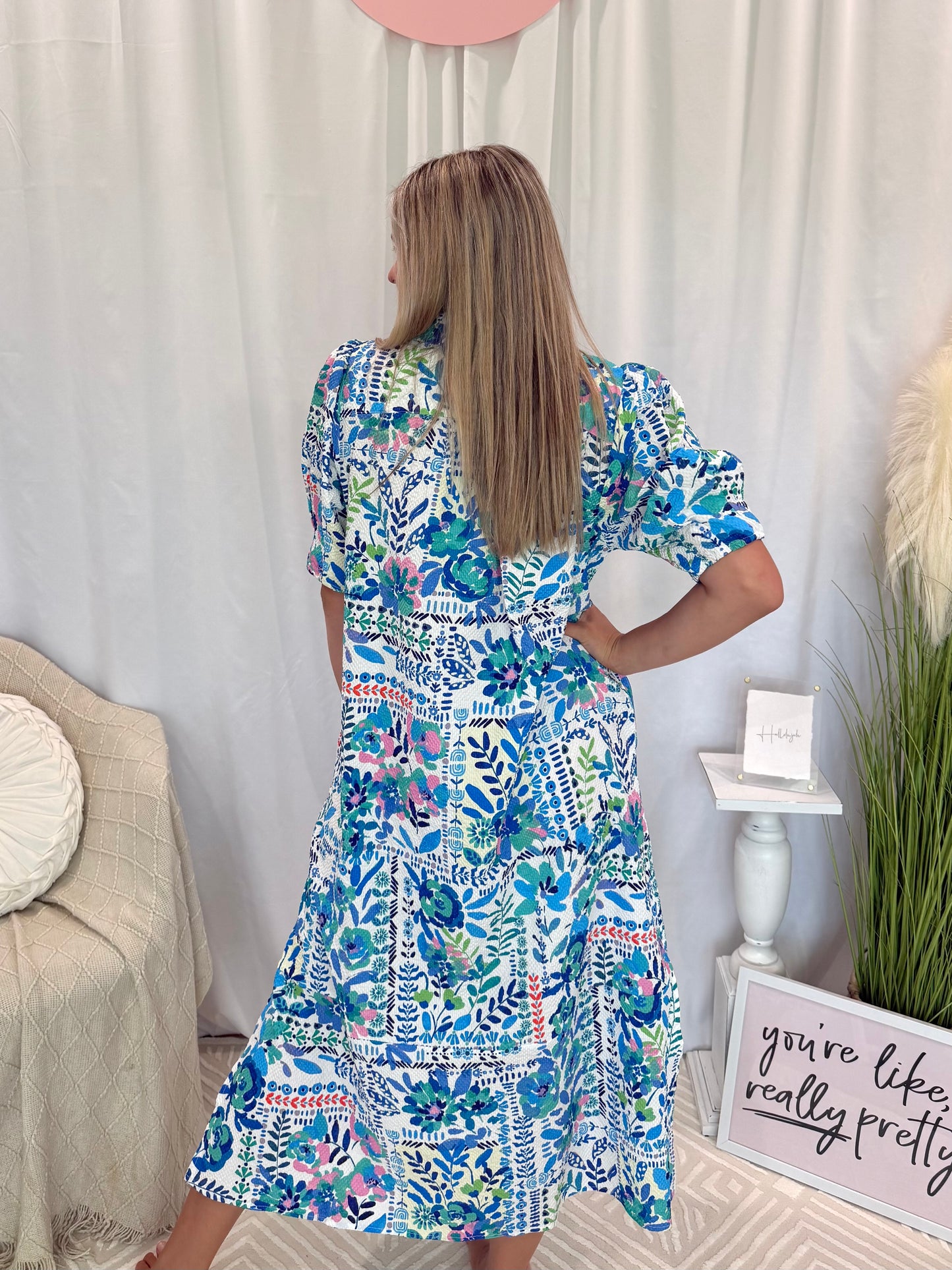 Sky & Baby Blue Dress (Pockets!)