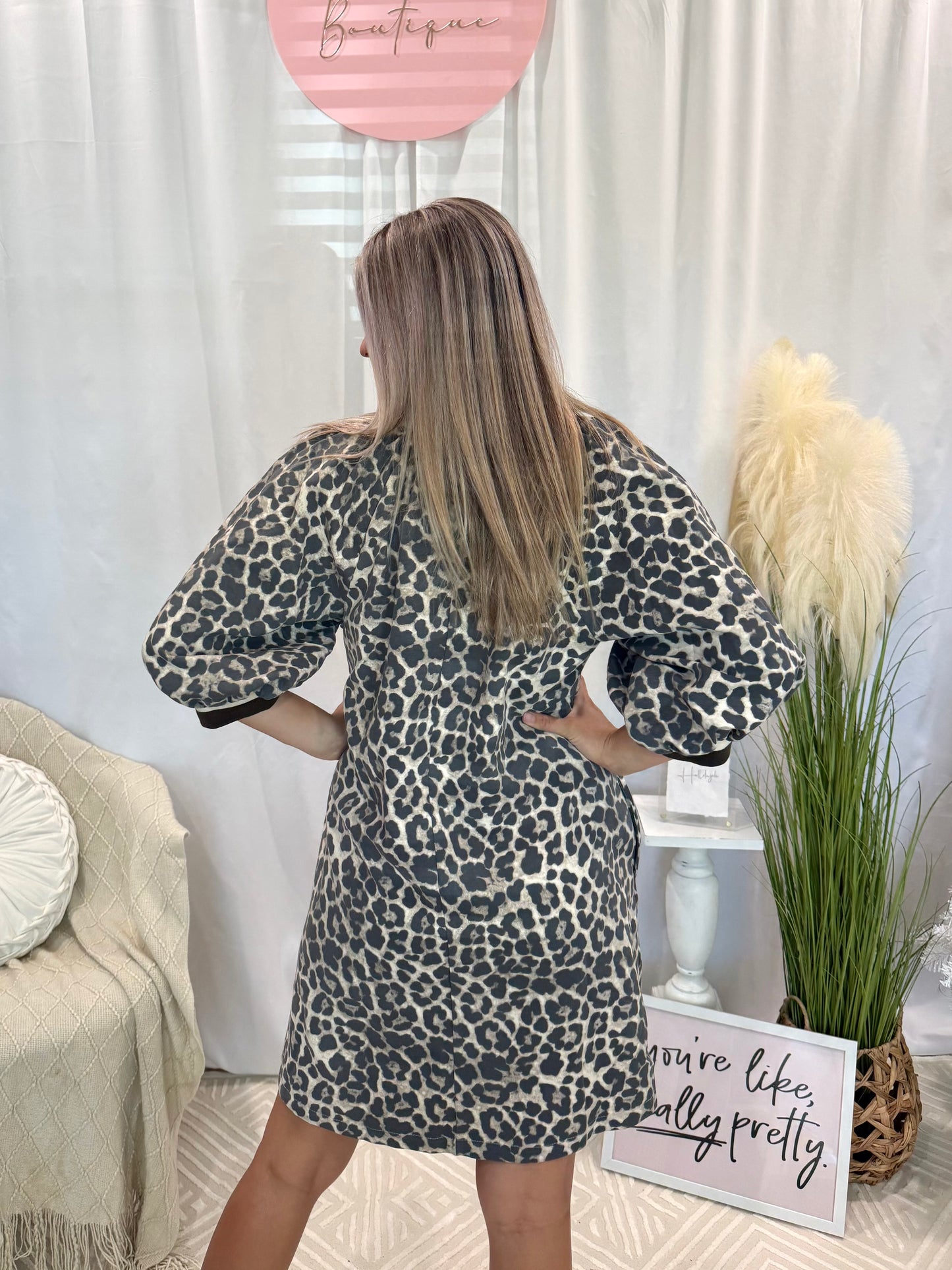 Chic Cheetah Dress (Pockets!)
