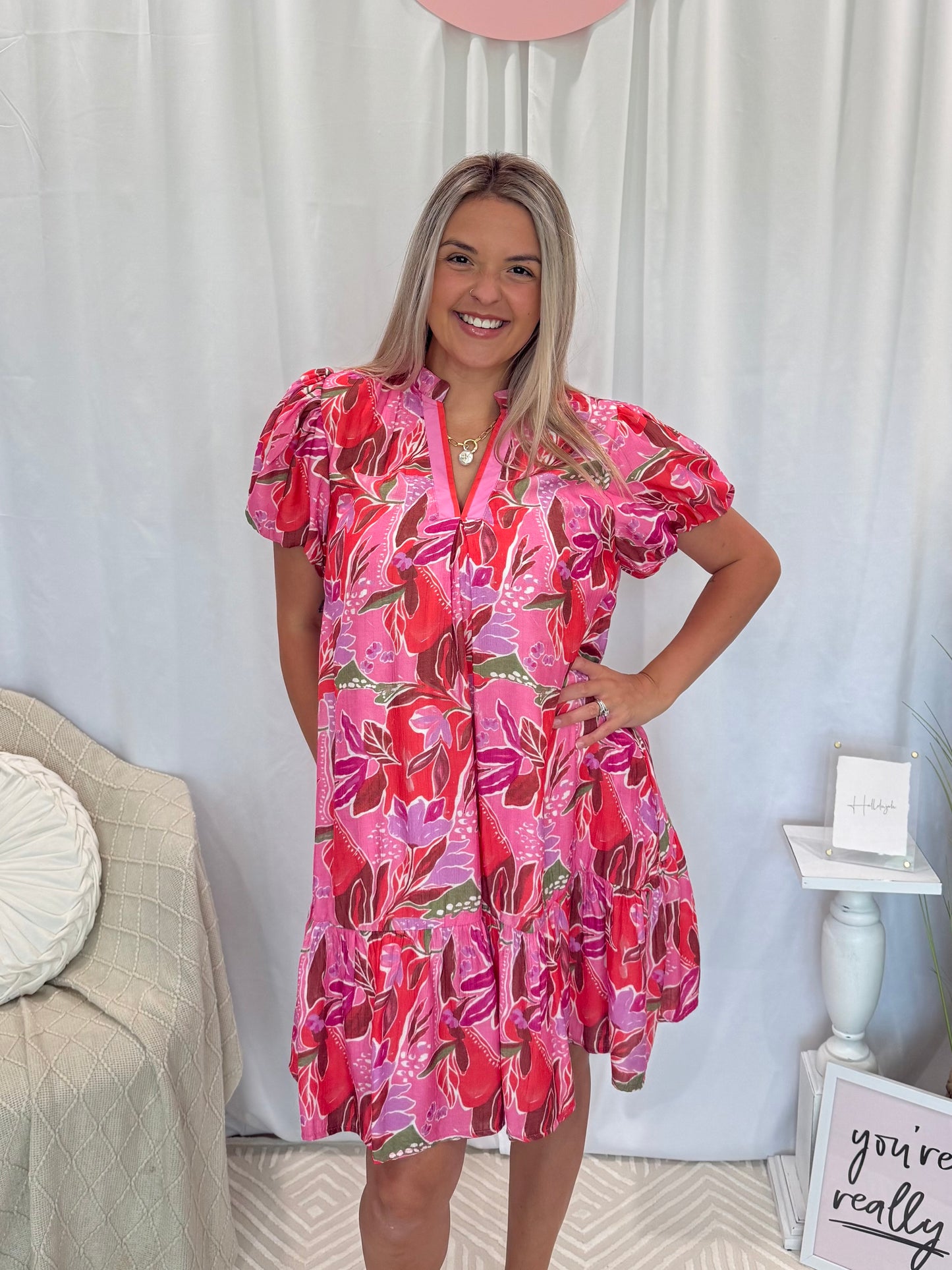 Blushing Belle Dress (Pockets!)