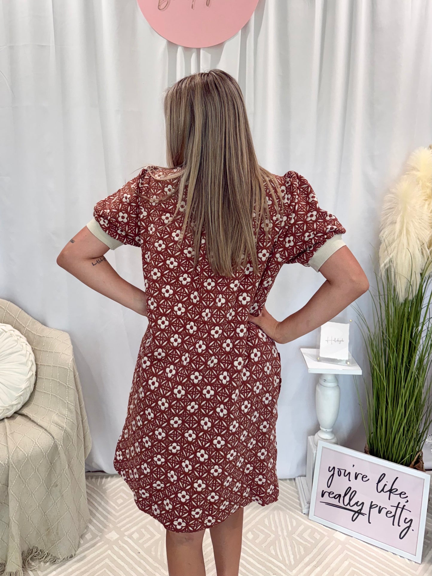 Everyday Chic Rust Dress (Pockets!)