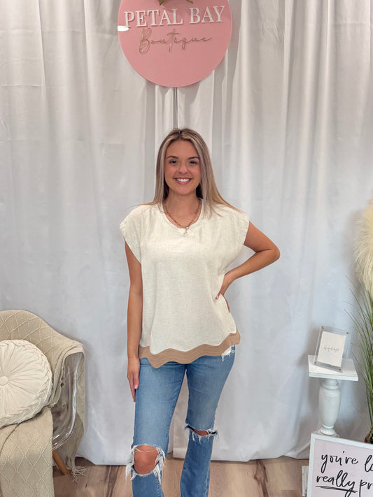 Beige Sway Top