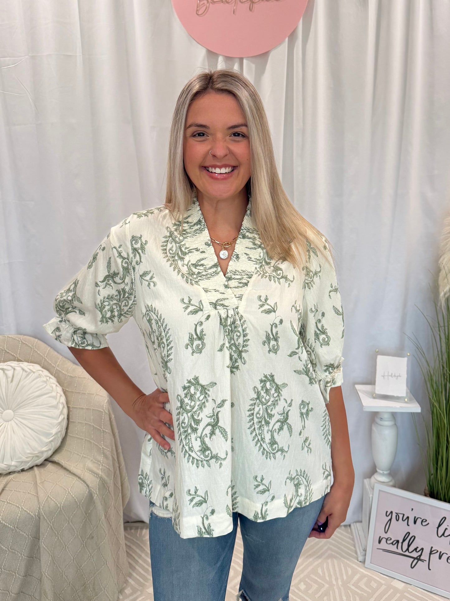 Lush Olive Top