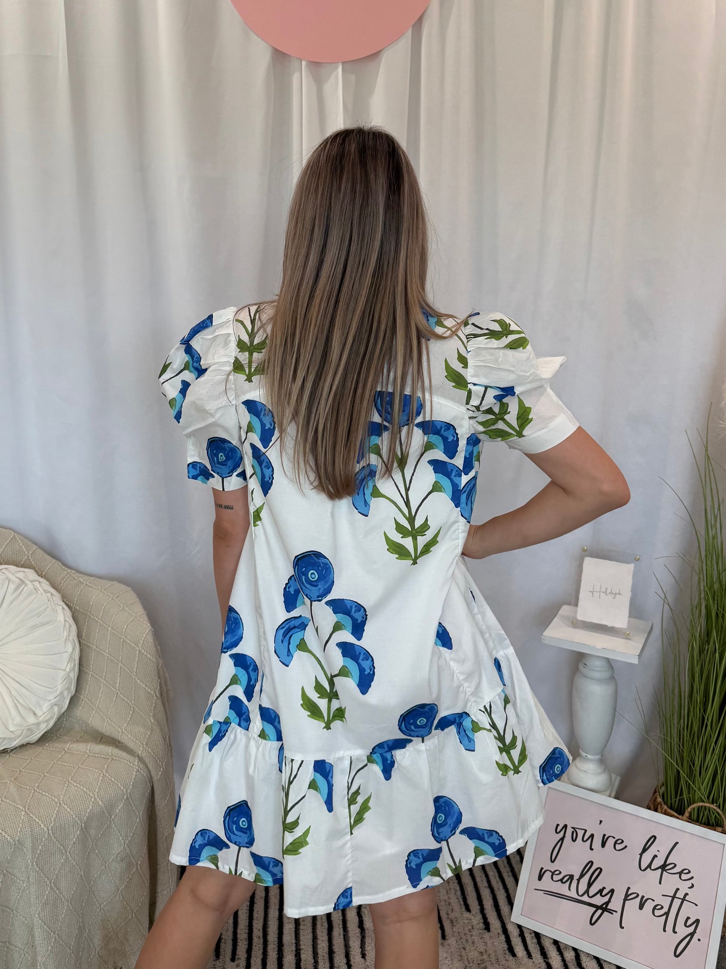 Blue Pop Berry Dress