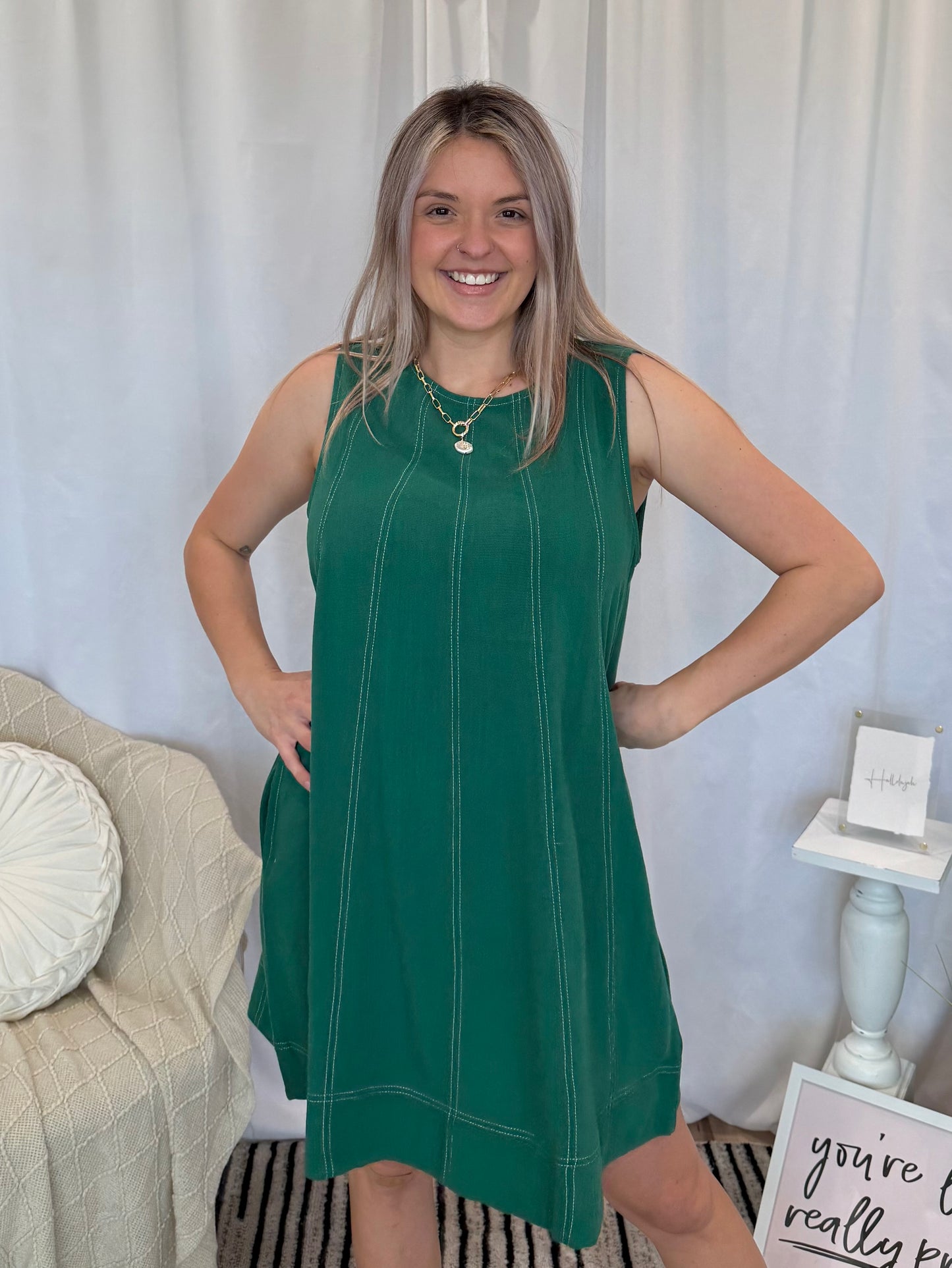 Emerald Abyss Dress (Pockets!)