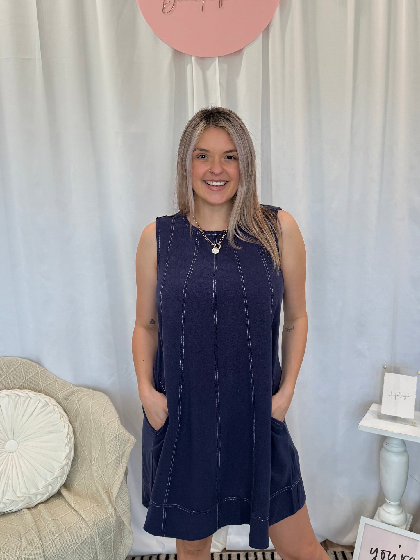 Sapphire Abyss Dress (Pockets!)