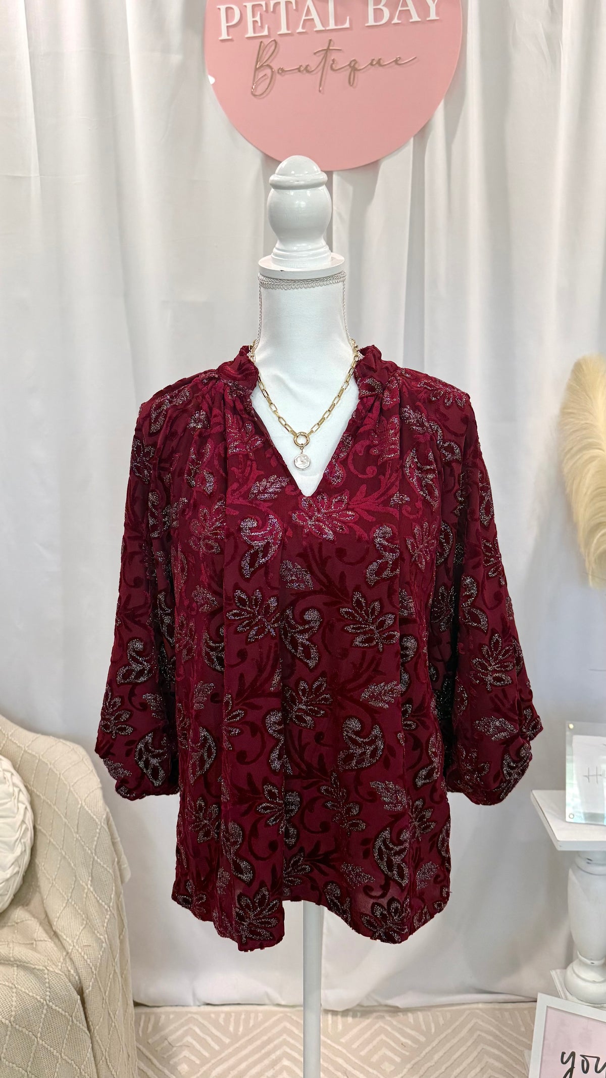 Cranberry Glow Top