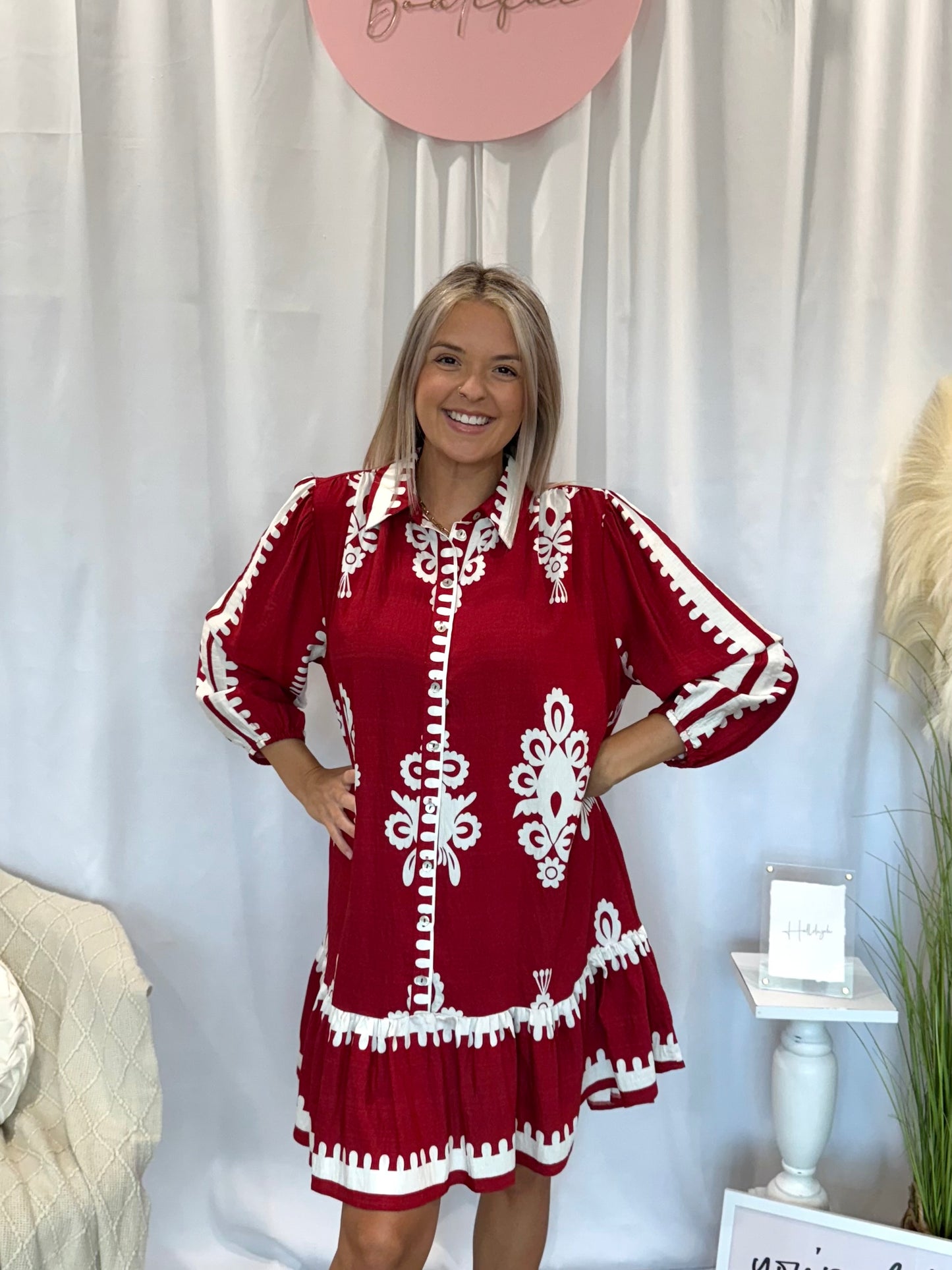 Cranberry Nola Dress