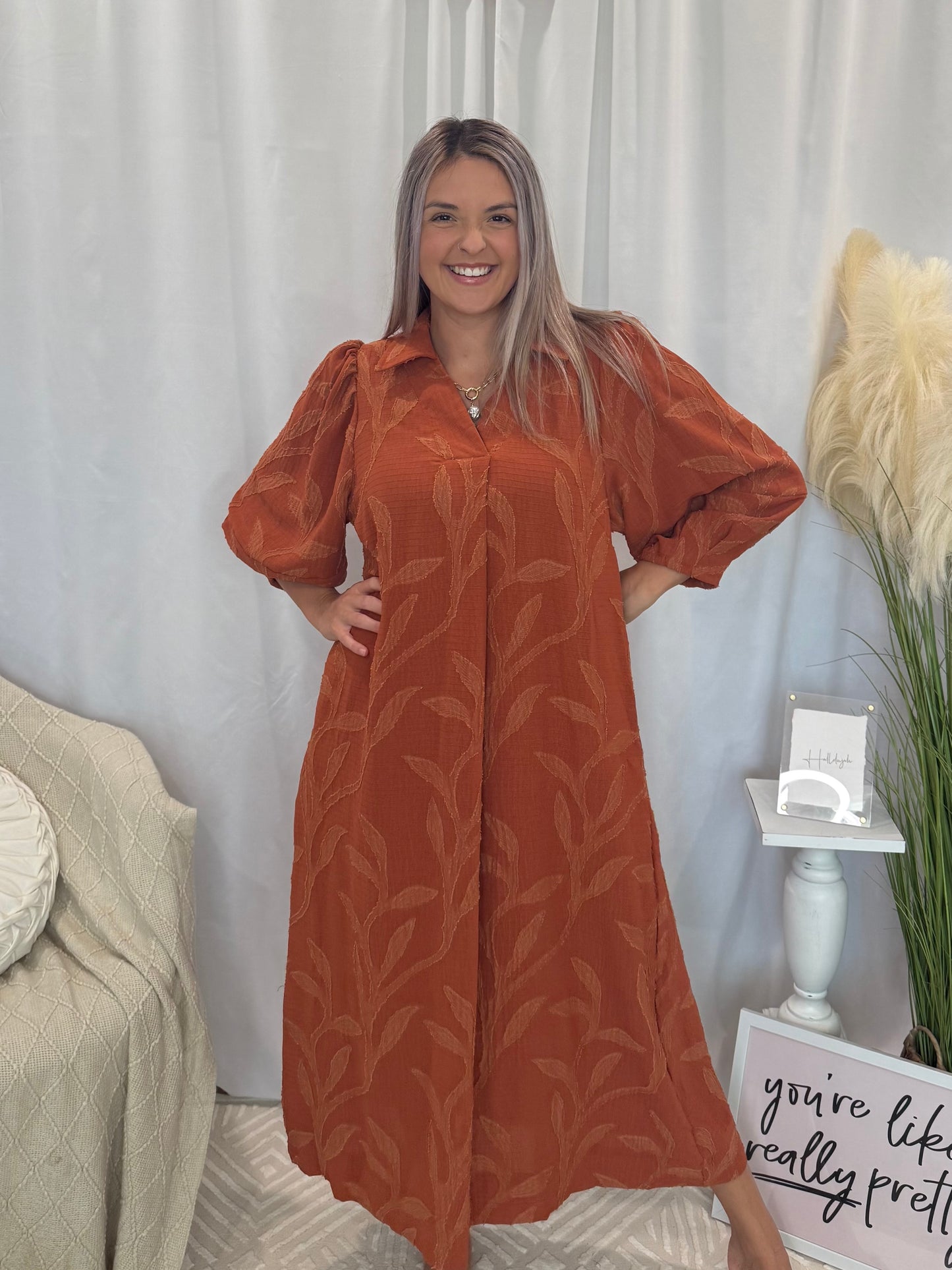 Golden Autumn Dress (Pockets!)