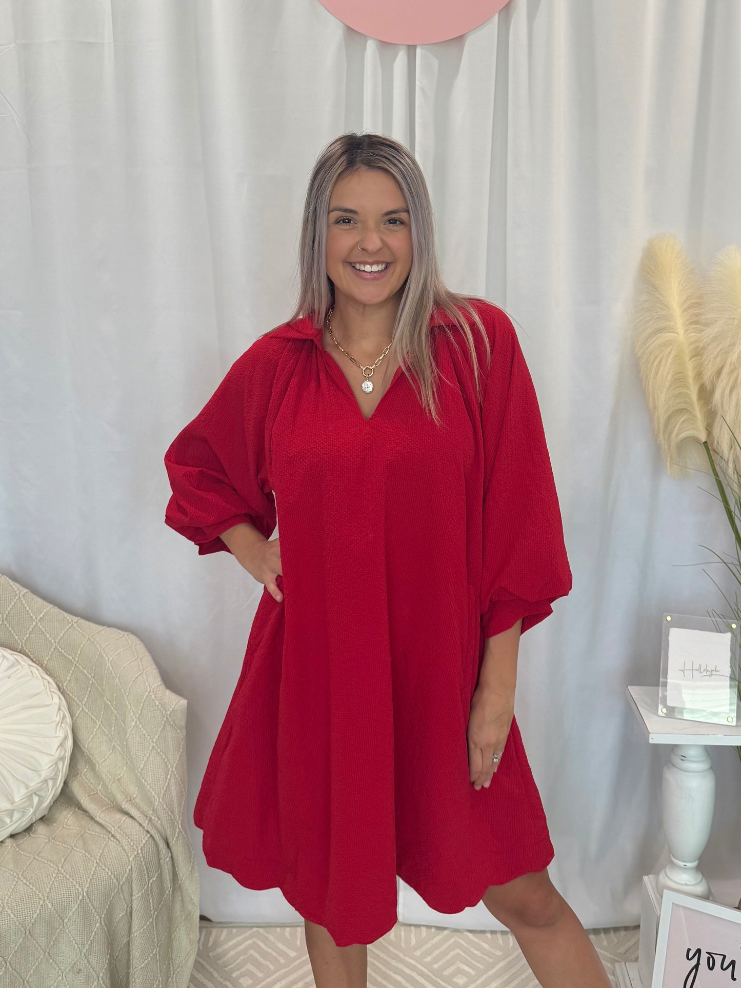 Poppy Fog Dress (Pockets!)