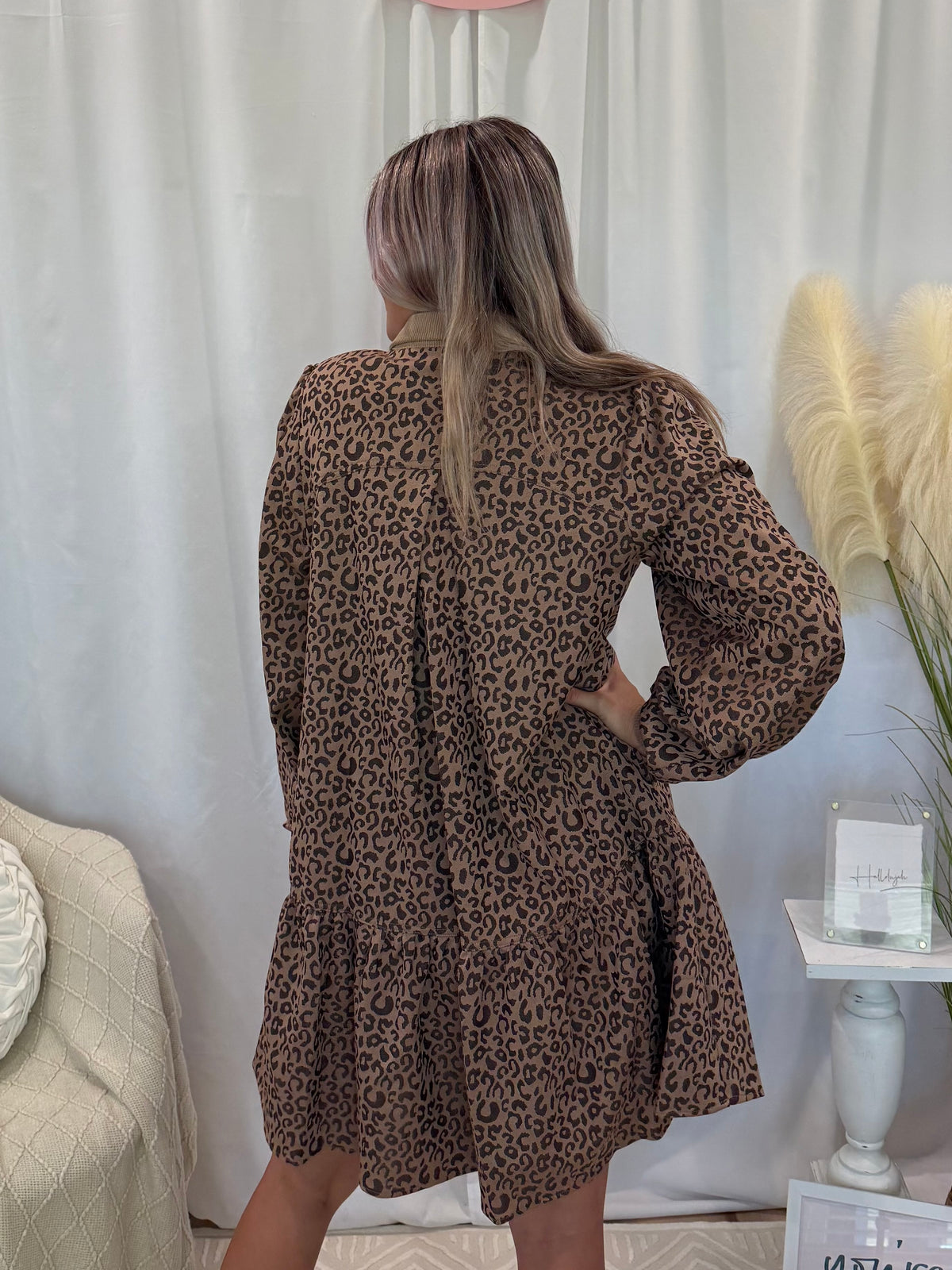 Brown Cheetah Dress (Pockets!)