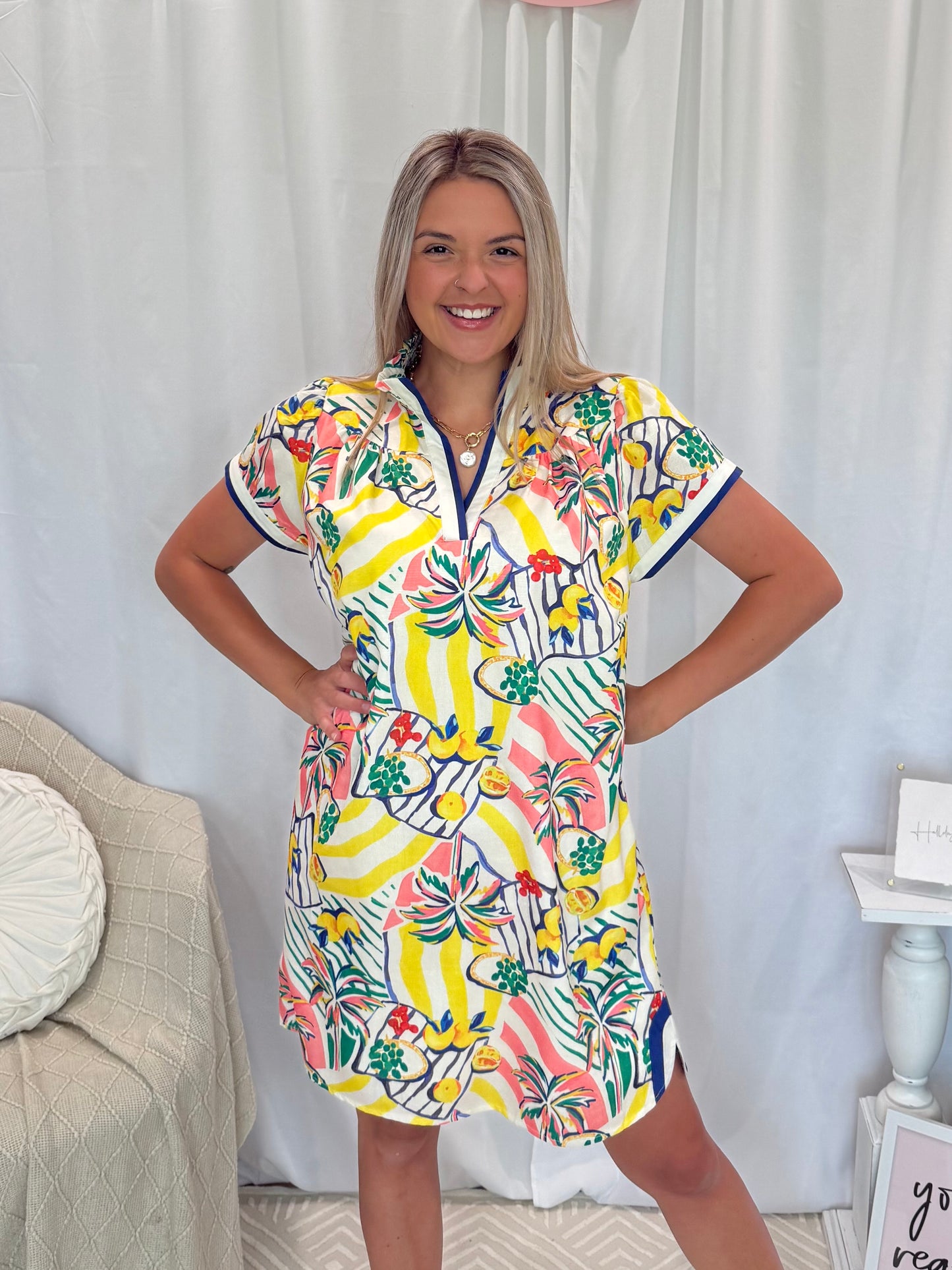 Lemon Love Dress (Pockets!)