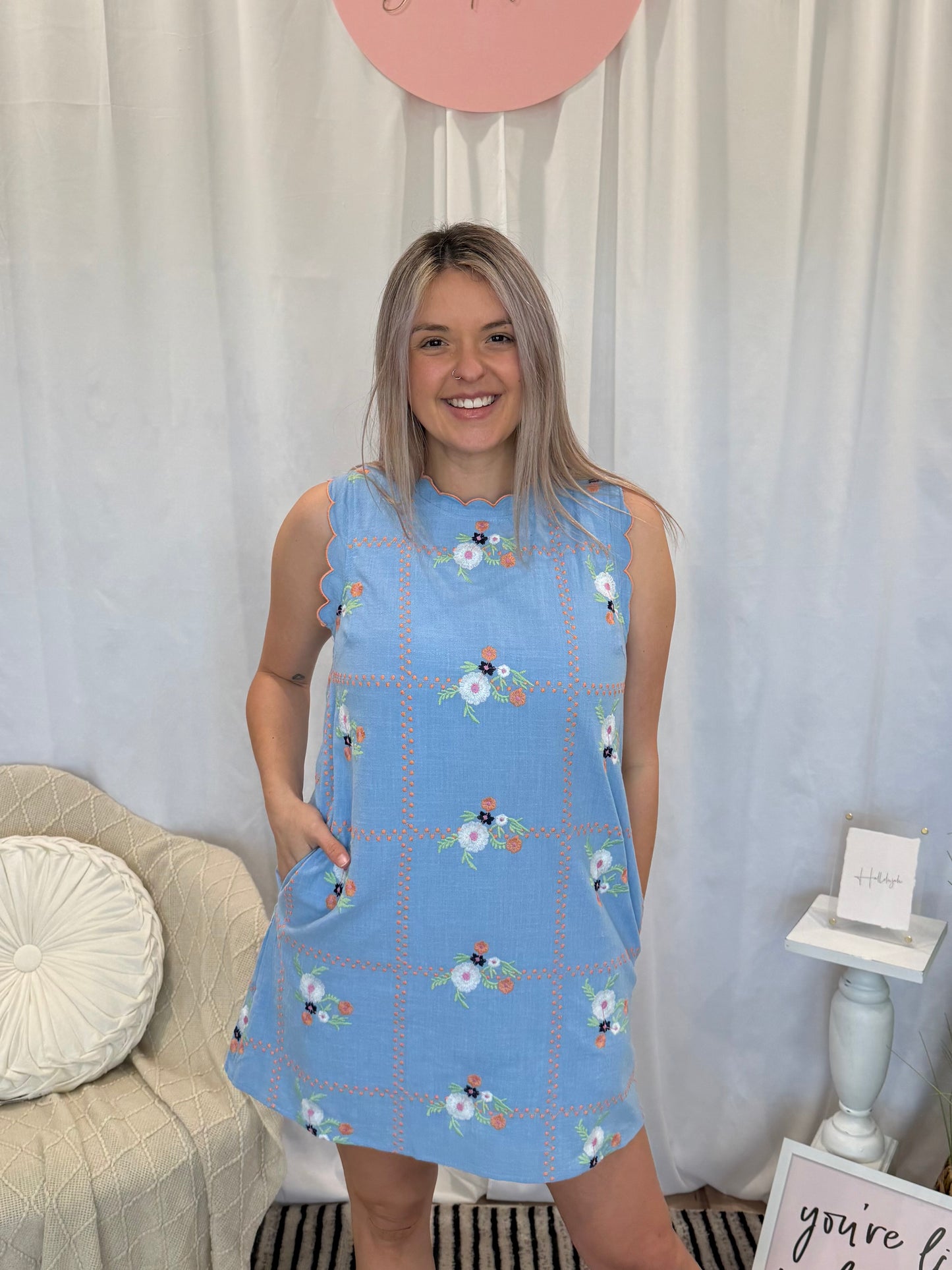 Beachside Wave Dress (Pockets!)