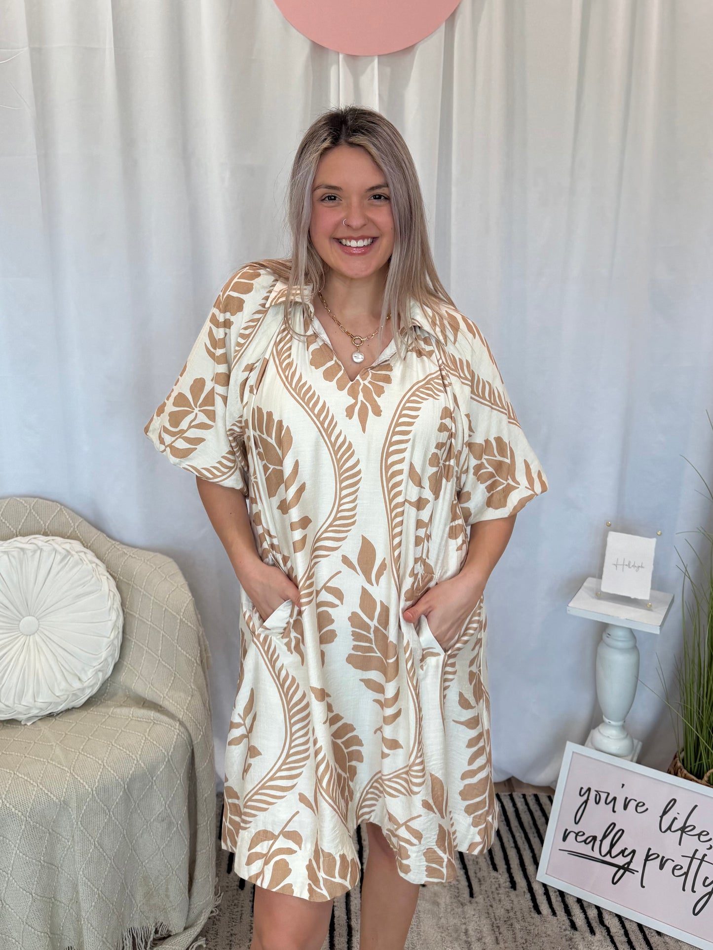 Sandy Forest Dress (Pockets!)