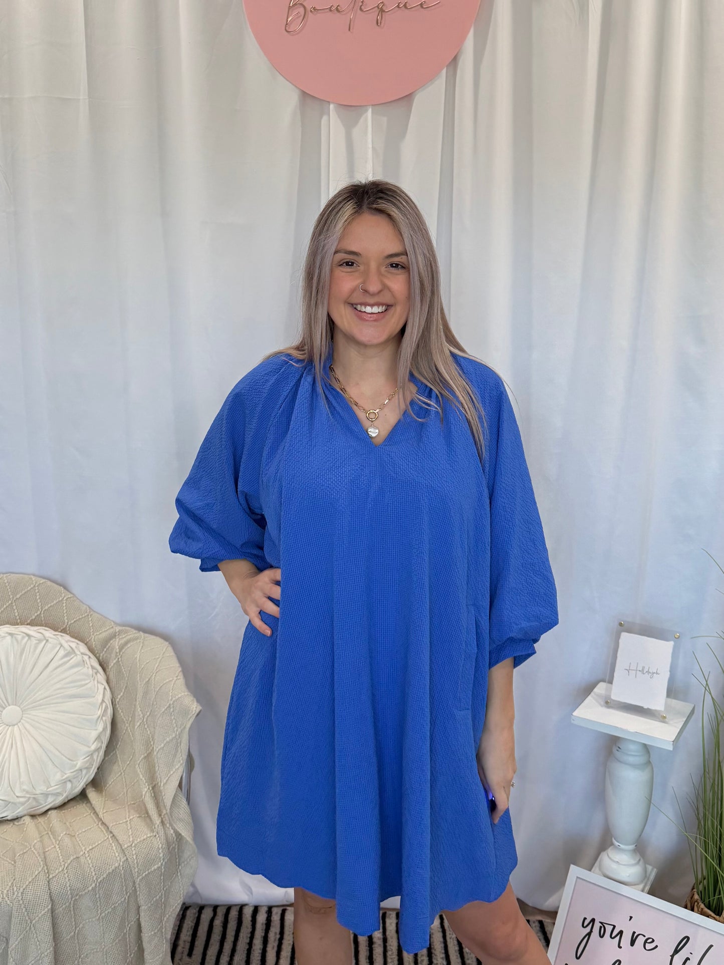 Blue Dress (Pockets!)