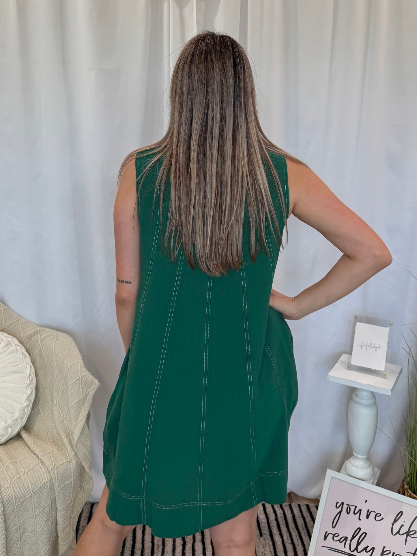 Emerald Abyss Dress (Pockets!)