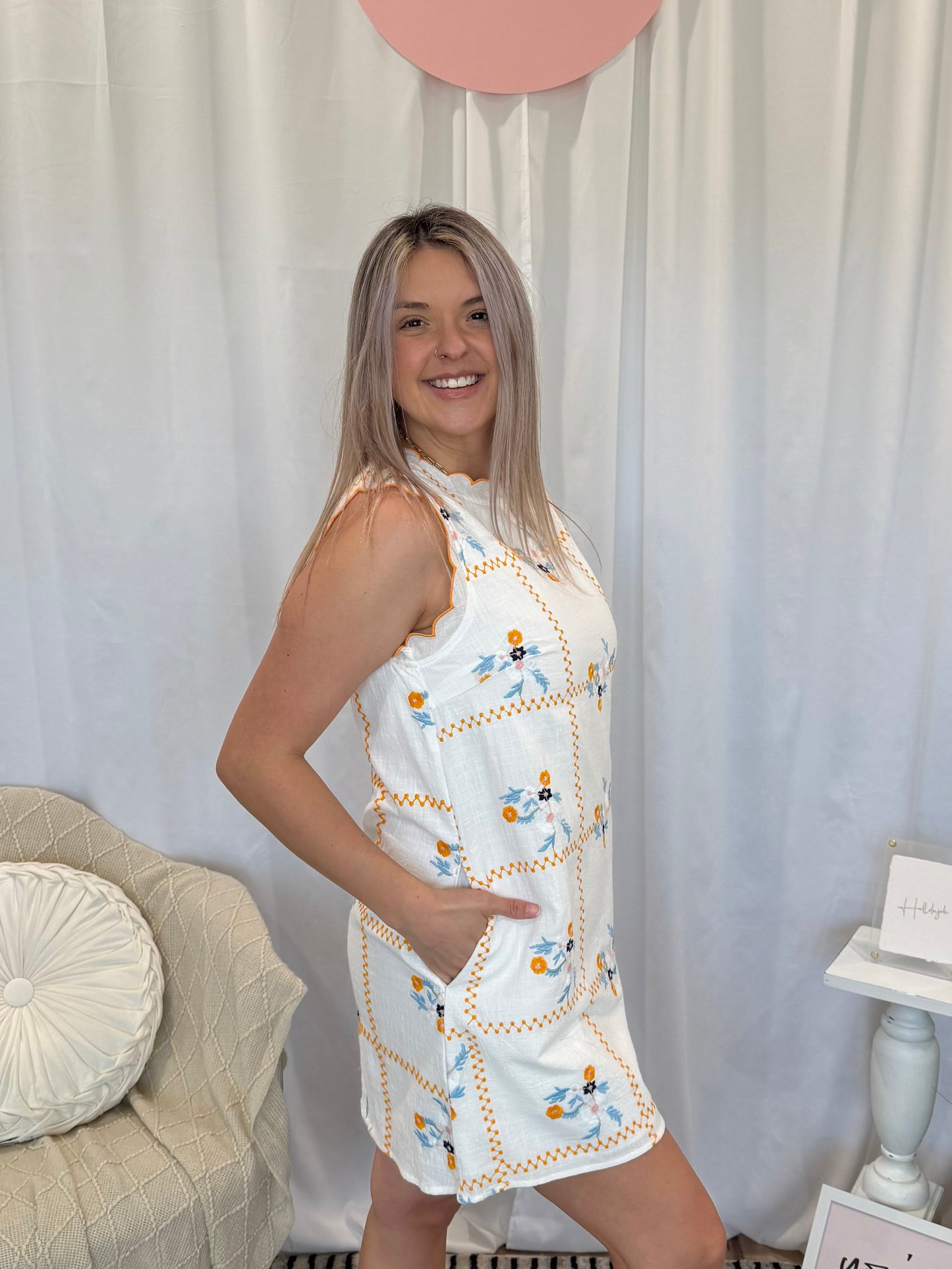 Beachside Pearl Dress (Pockets!)