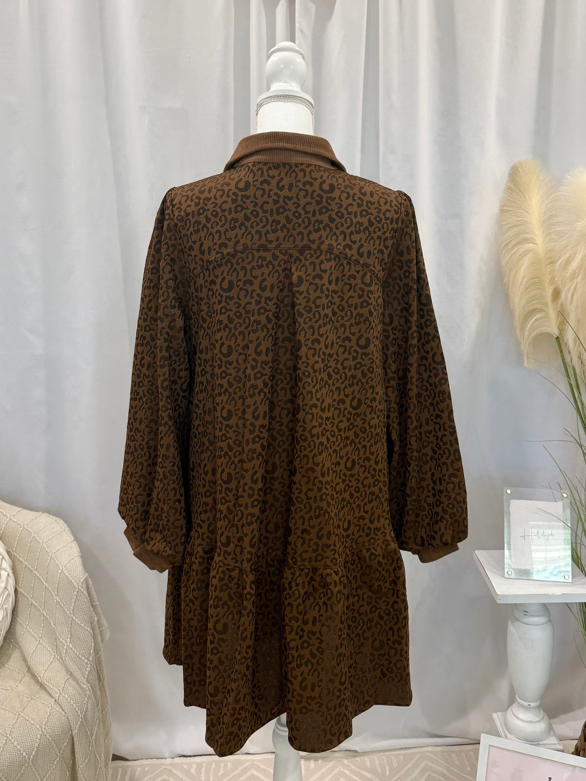 Chocolate Cheetah Dress (Pockets!)