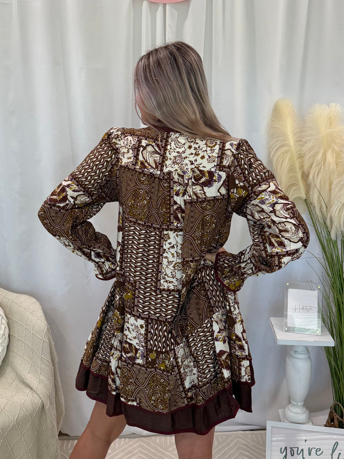 Bold in Brown Dress (Pockets!)
