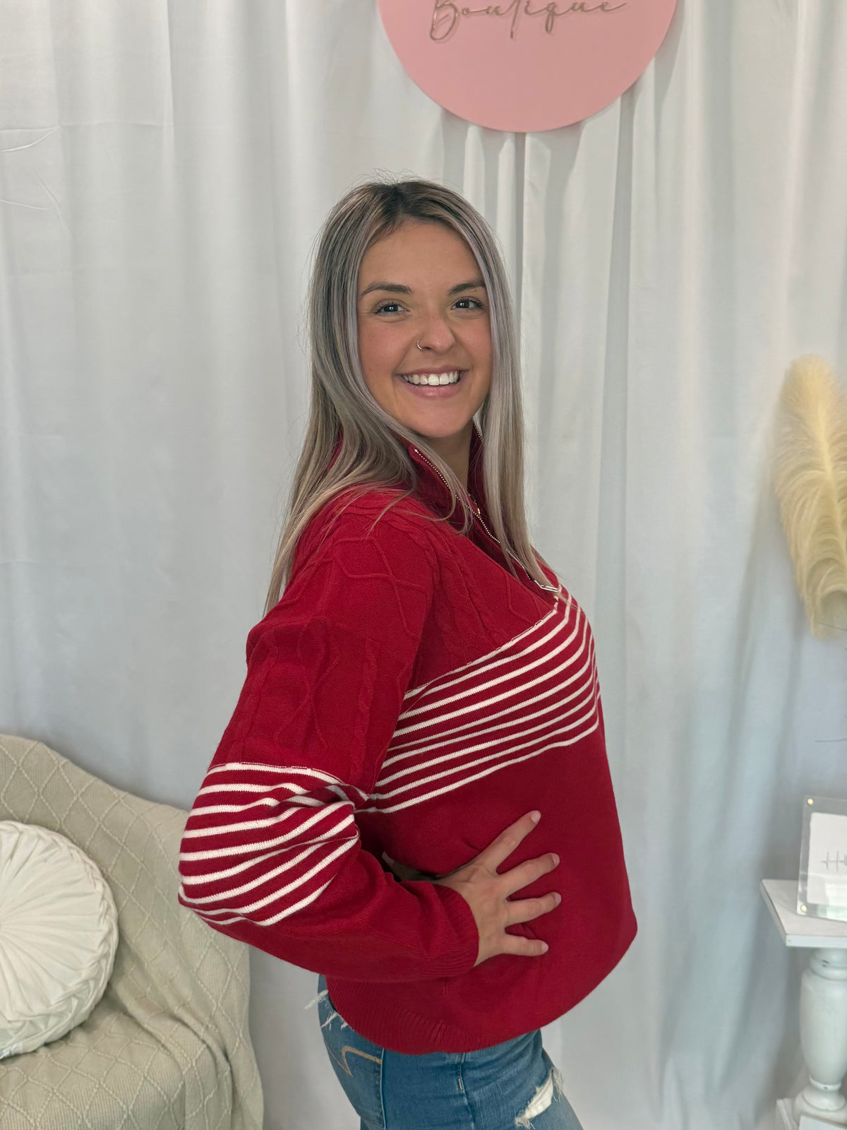 Cozy Red Sweater