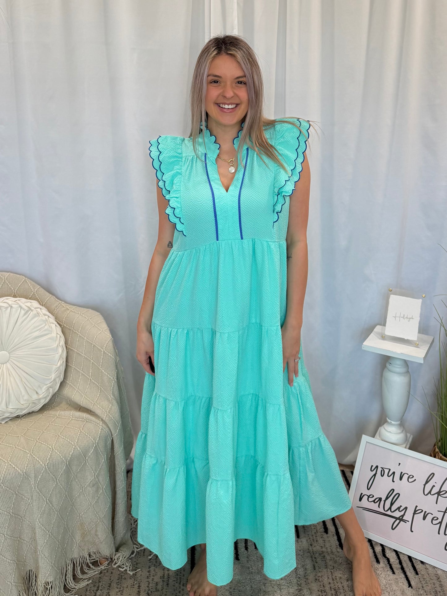 Blue Moscato Dress