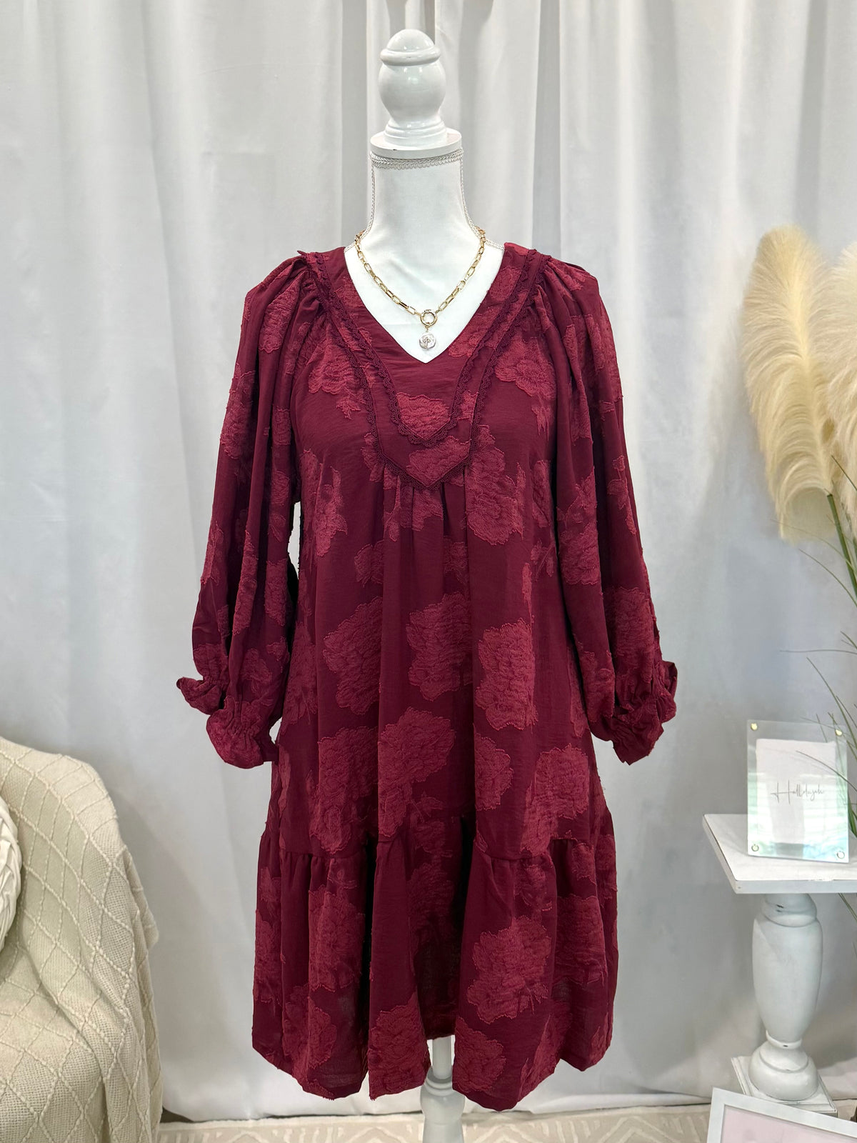 Memories In Merlot Dress (Pockets!)