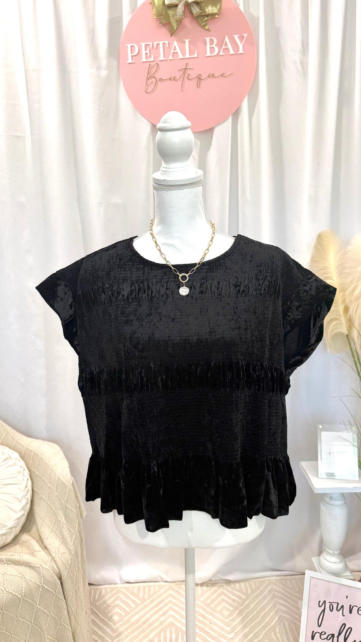 Lavish Onyx Top