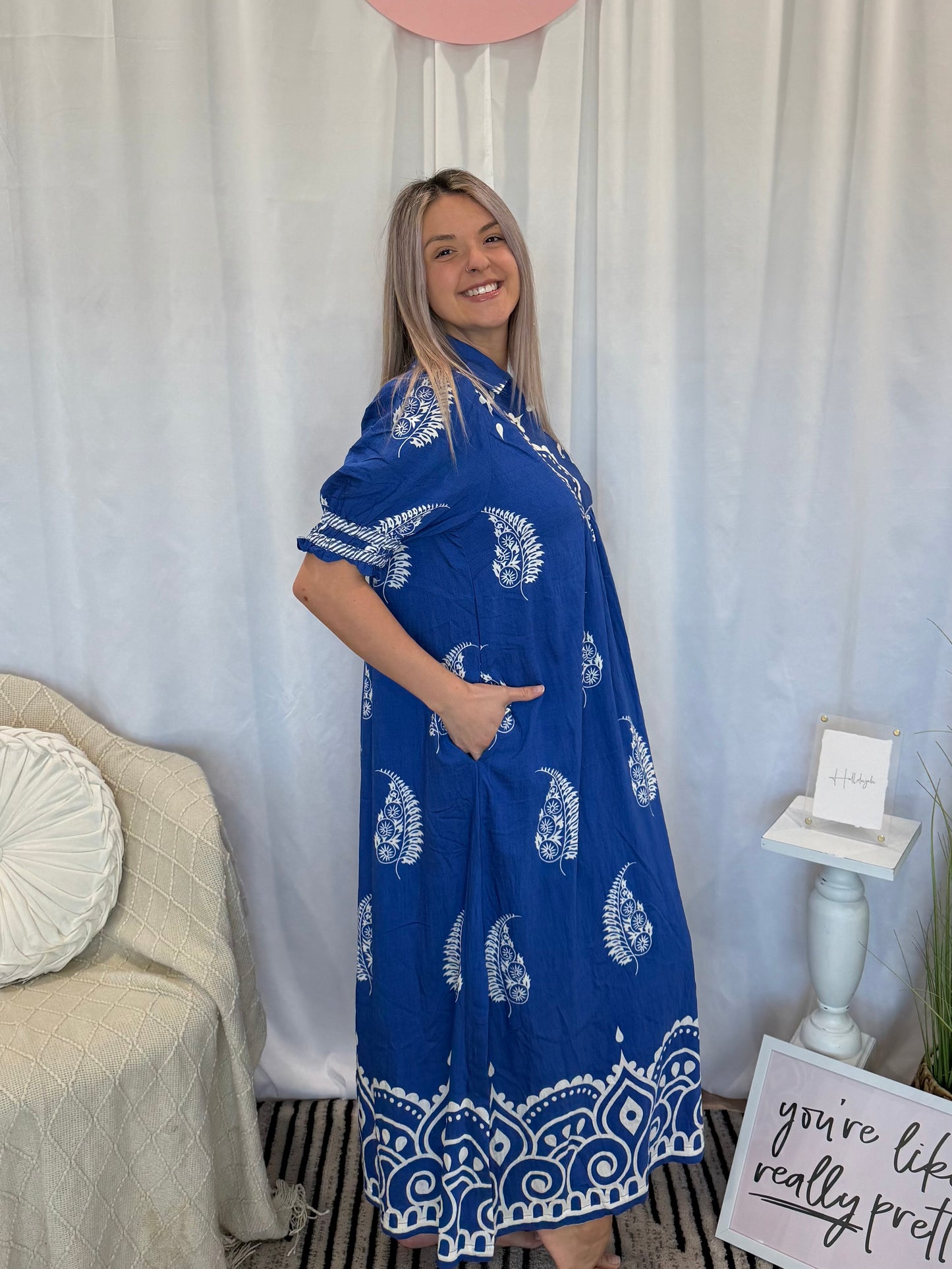 Blueberry Whipped Dress (Pockets!)