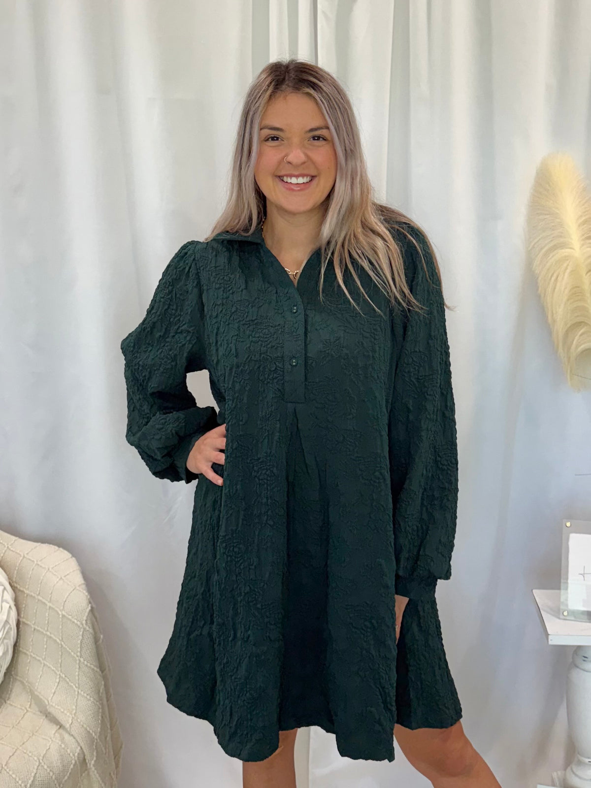 Evergreen Fog Dress (Pockets!)