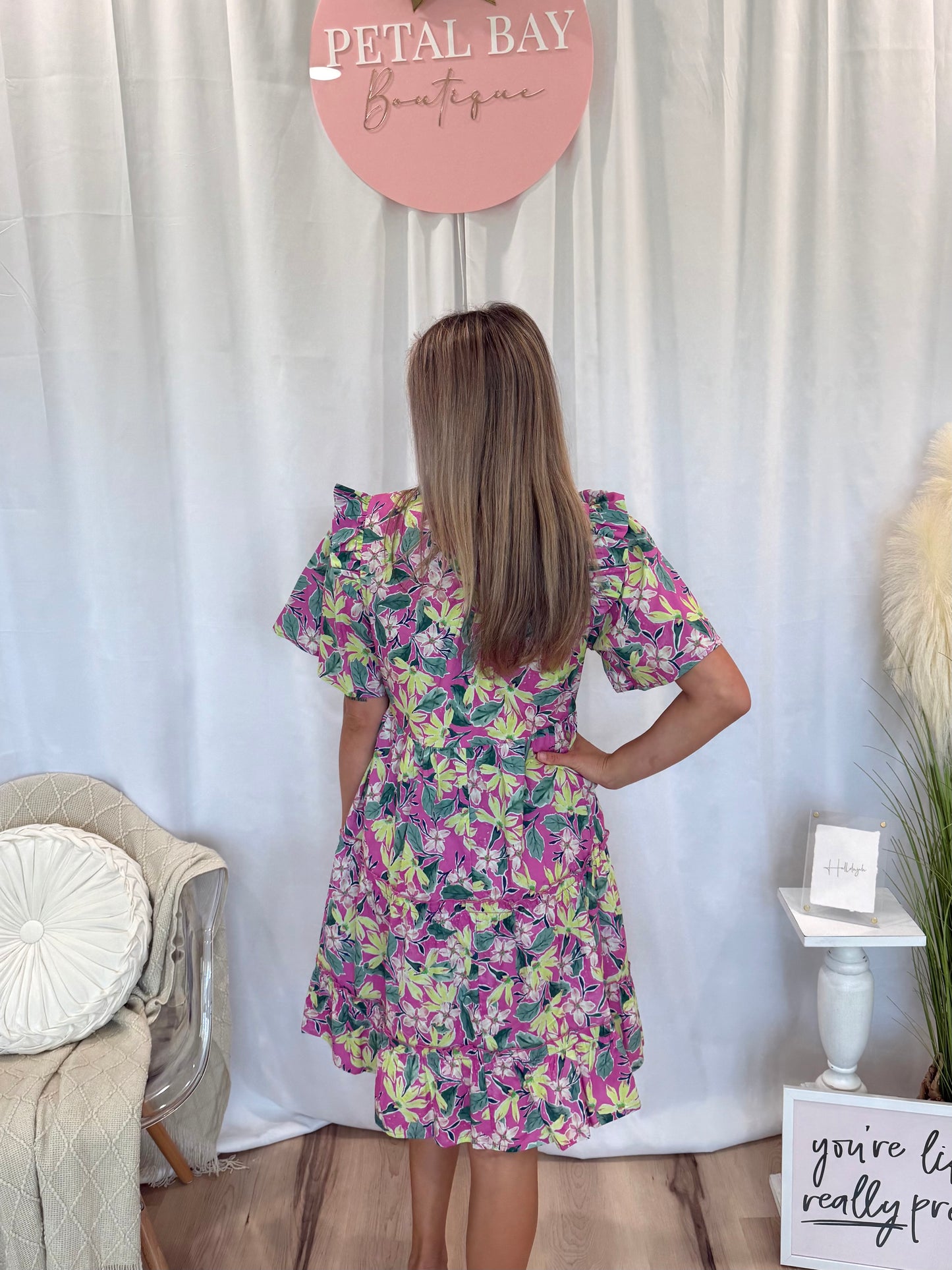 Purple Floral Dress